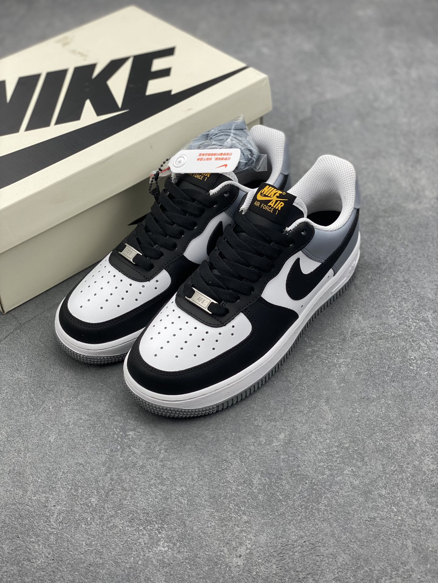 Nike Air Force 1 '07 Low Black White Grey Casual Sneakers FB7162-081 9 i1725829223 2183 2