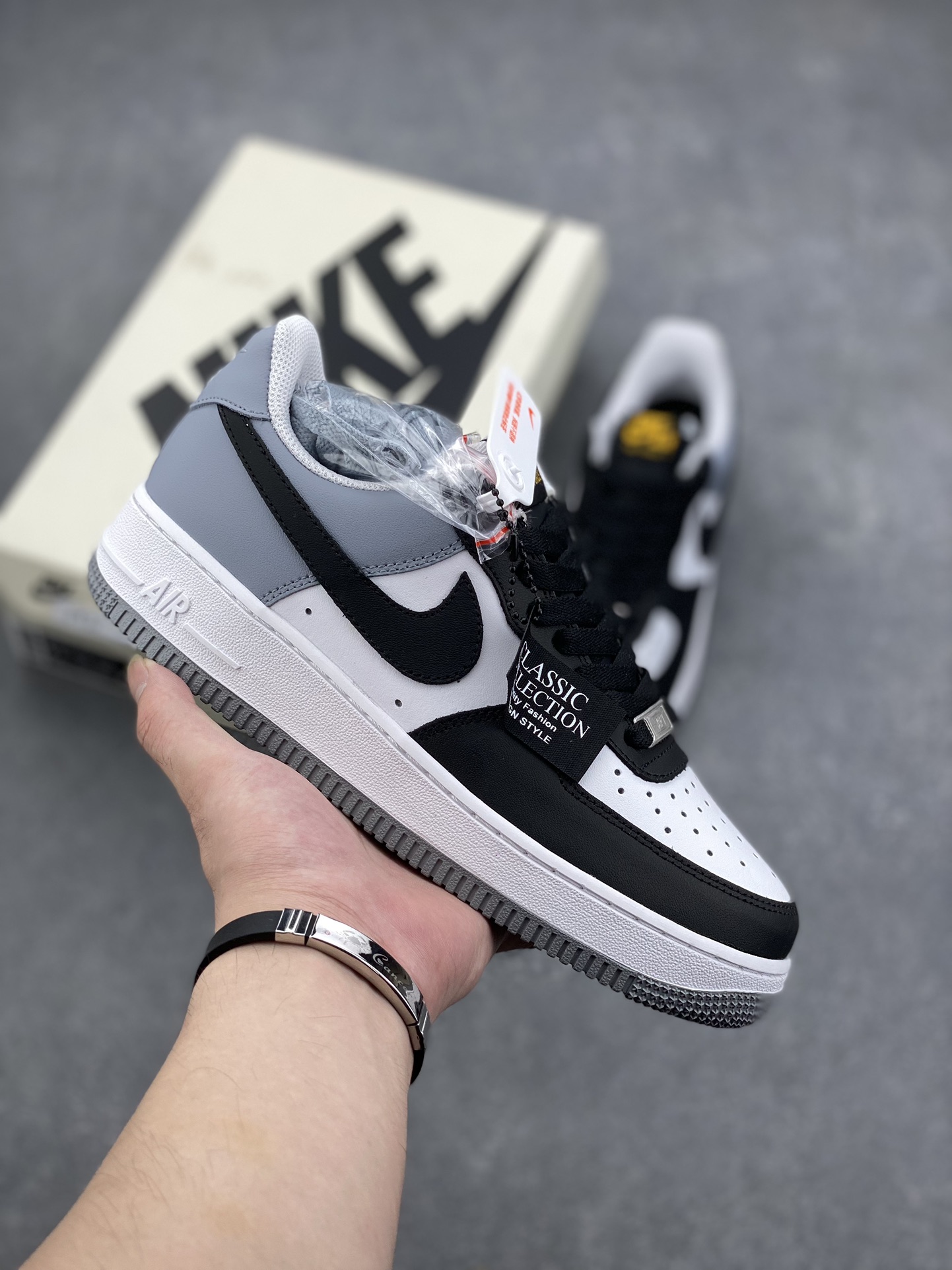 Nike Air Force 1 '07 Low Black White Grey Casual Sneakers FB7162-081 2 i1725829223 8037 4