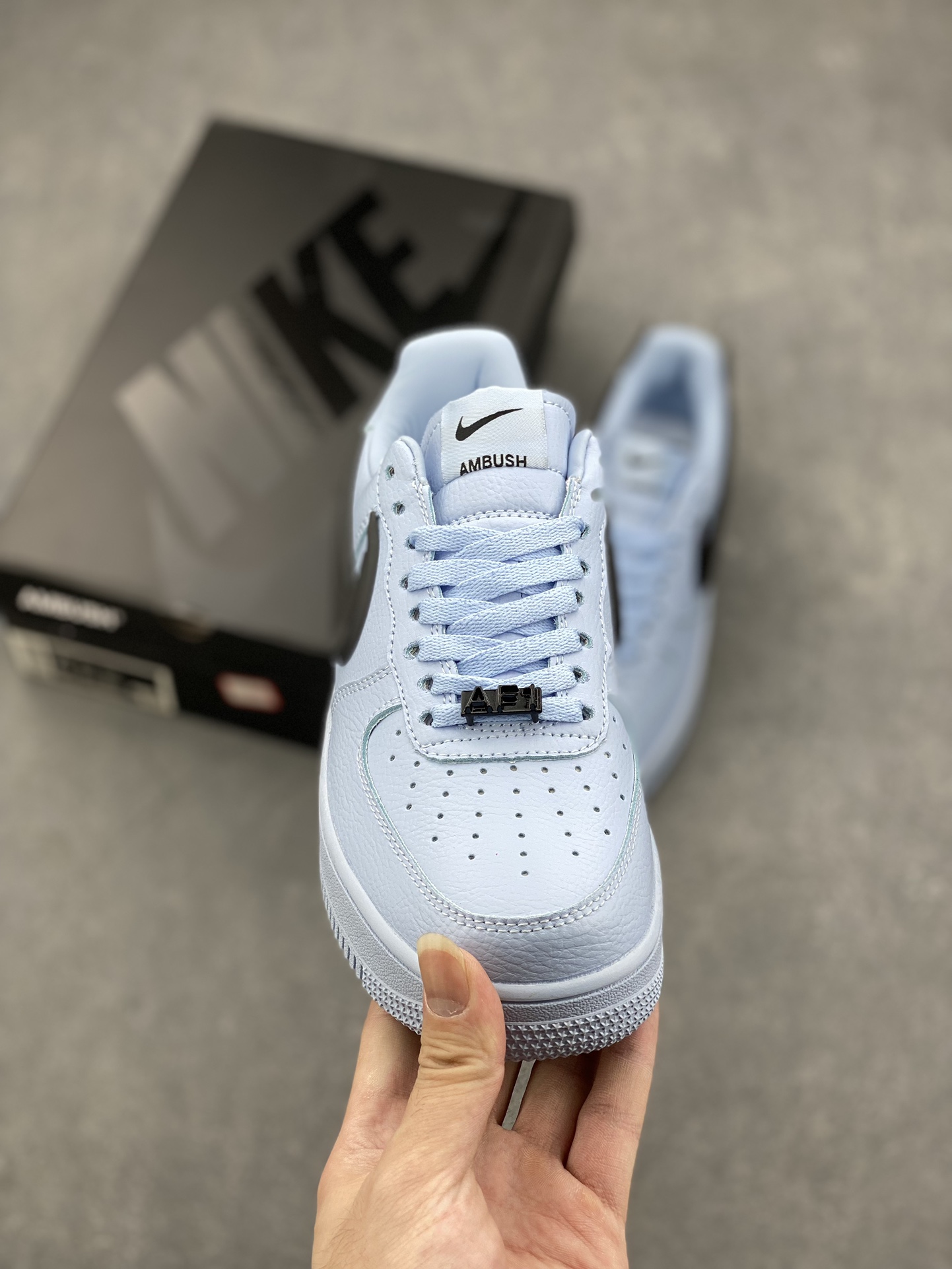 Nike Air Force 1 '07 Low Casual Sneakers - DV3464-011 - Light Blue/Black 3 i1725910819 3257 0