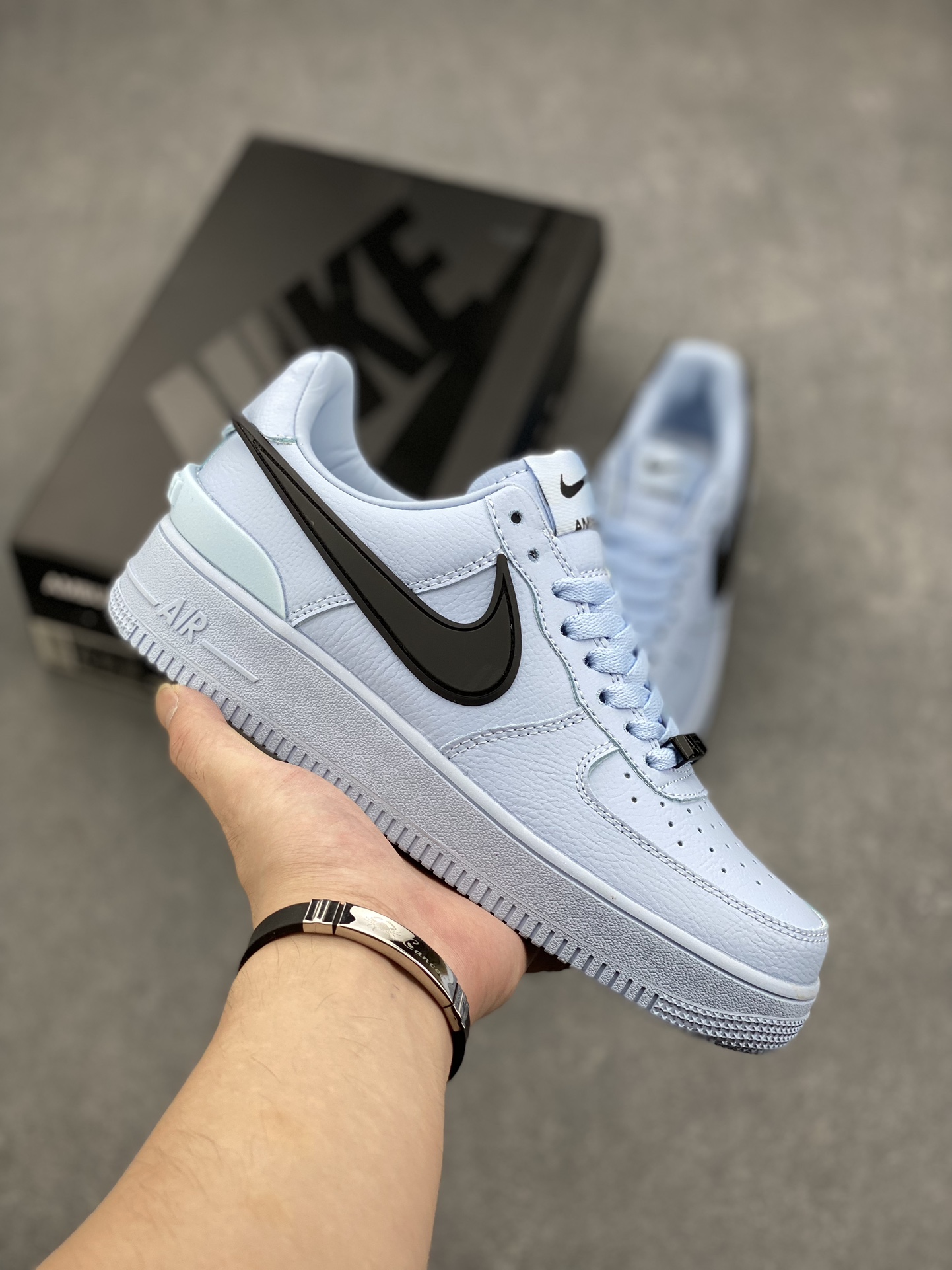Nike Air Force 1 '07 Low Casual Sneakers - DV3464-011 - Light Blue/Black 2 i1725910819 8251 0