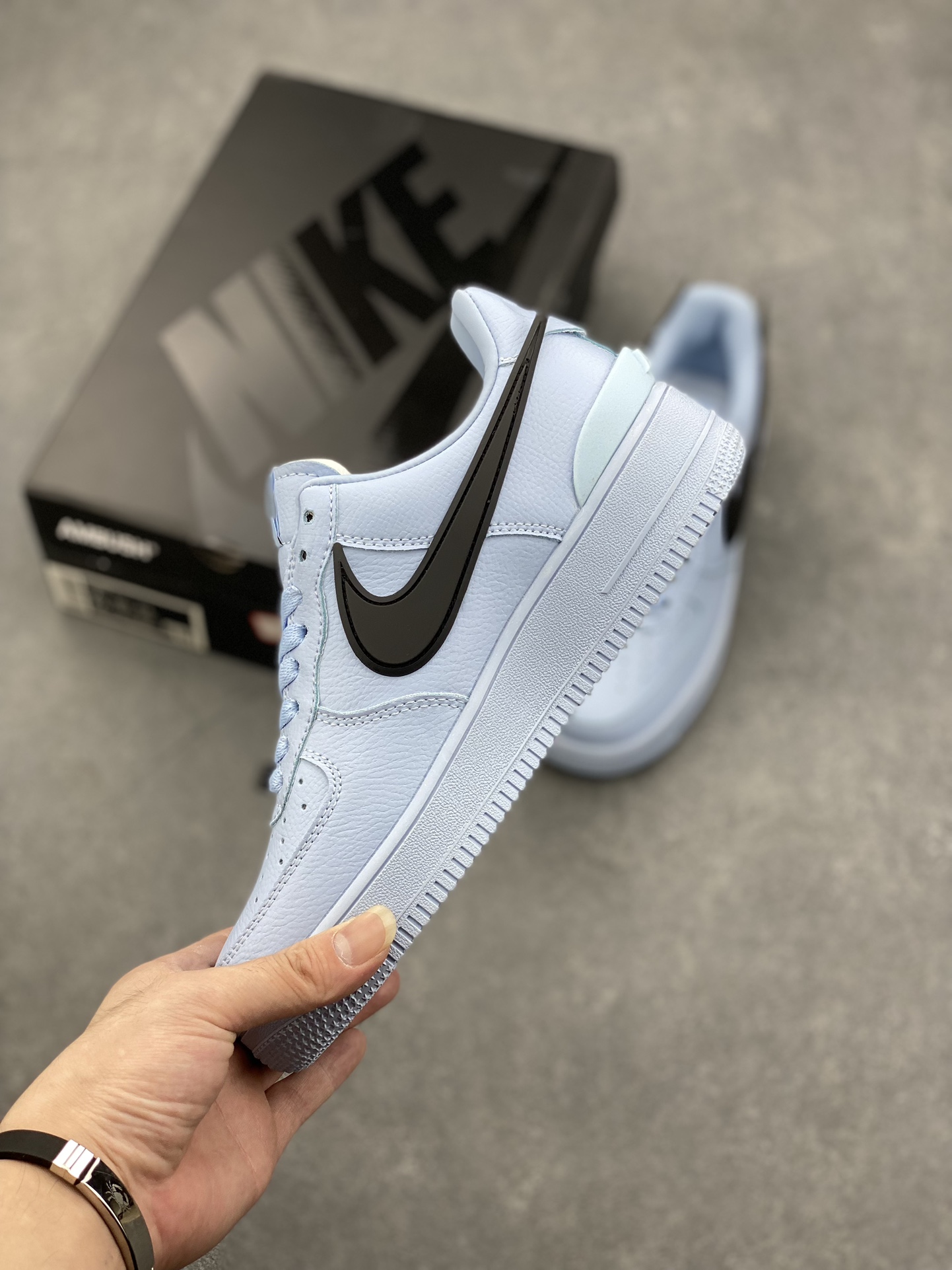 Nike Air Force 1 '07 Low Casual Sneakers - DV3464-011 - Light Blue/Black 4 i1725910819 9661 0