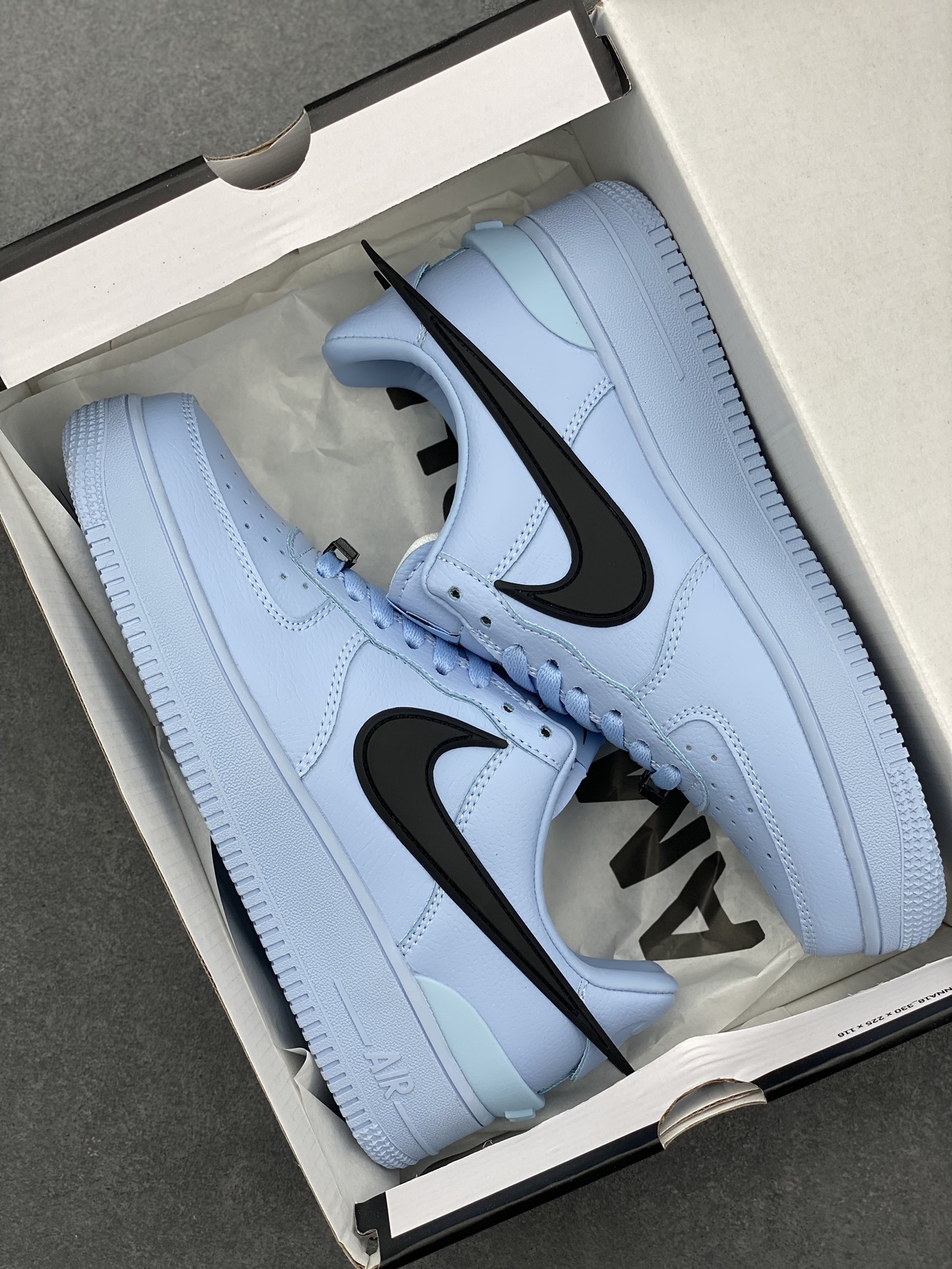 Nike Air Force 1 '07 Low Casual Sneakers - DV3464-011 - Light Blue/Black 10 i1725910820 1443 0