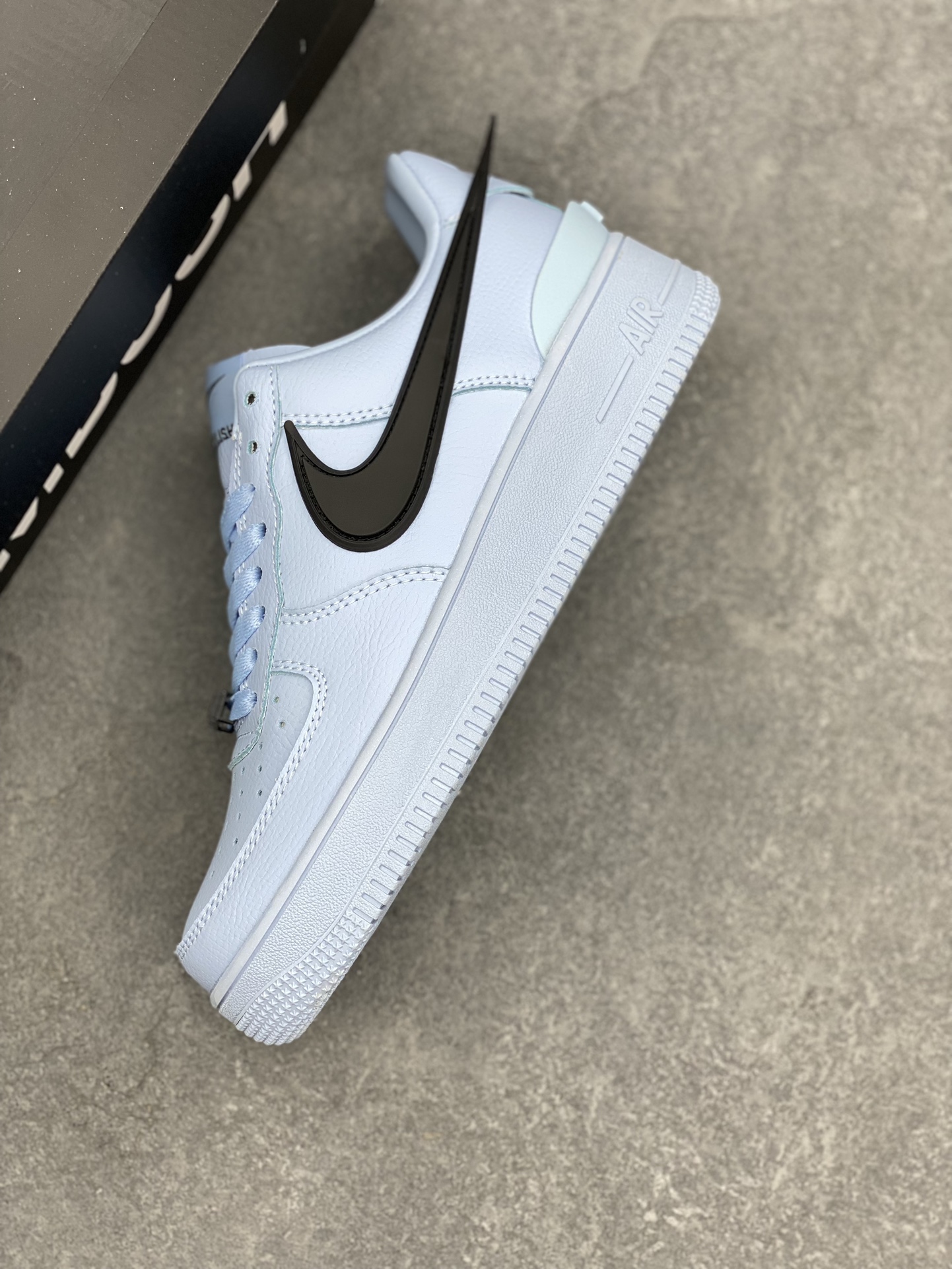 Nike Air Force 1 '07 Low Casual Sneakers - DV3464-011 - Light Blue/Black 8 i1725910820 1459 0
