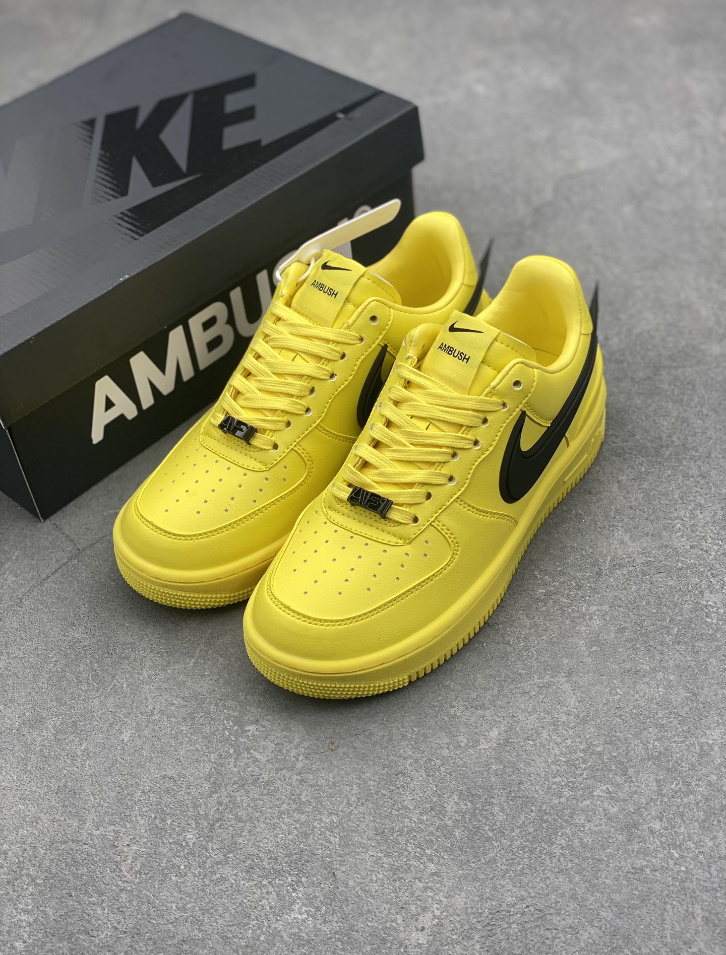 Nike Air Force 1 '07 Low Casual Sneakers - DV3464-005 - Yellow/Black 9 i1726082595 1288 7
