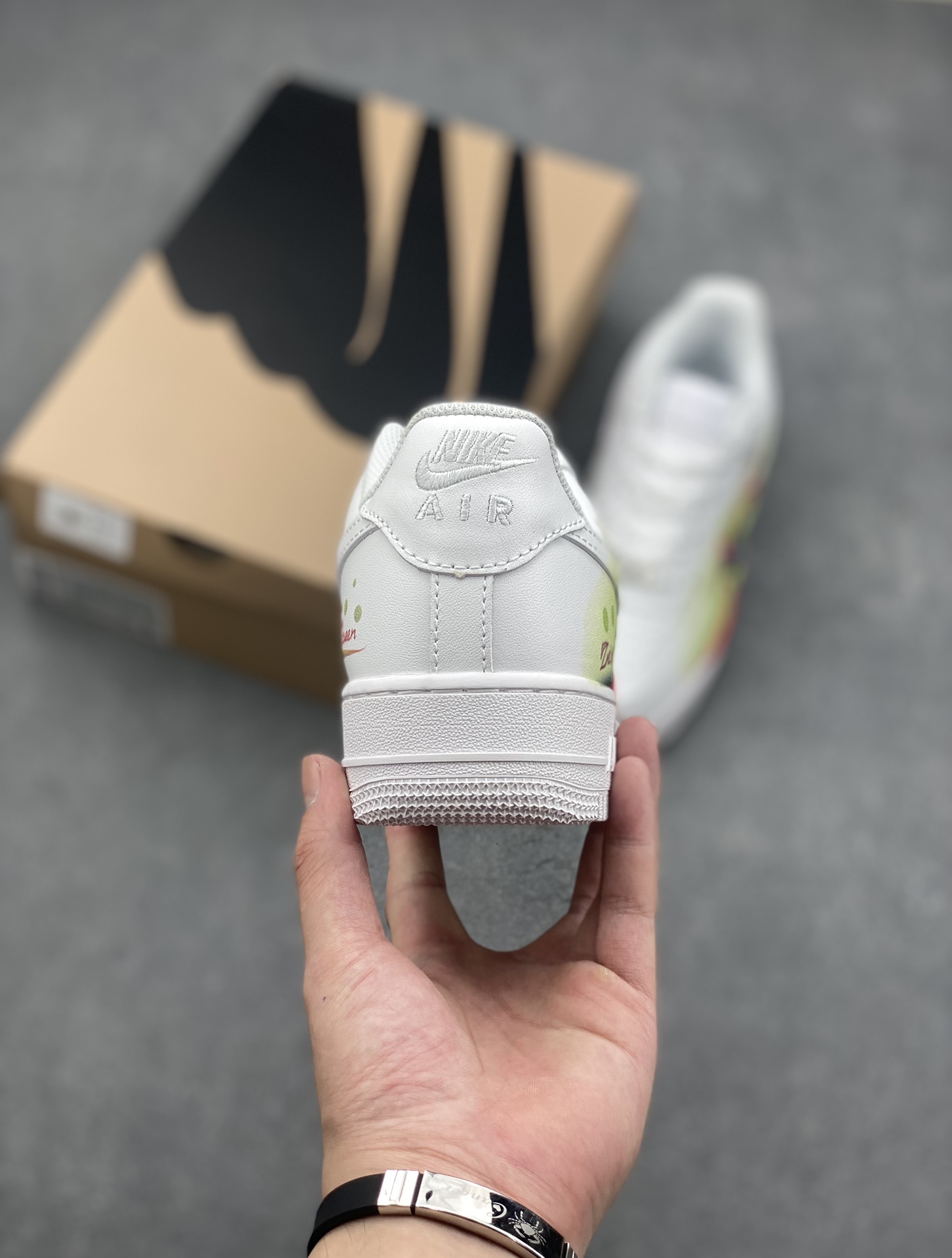 Nike Air Force 1 '07 Low Custom Leather Casual Sneakers FN6335-101 5 i1726345248 7367 2