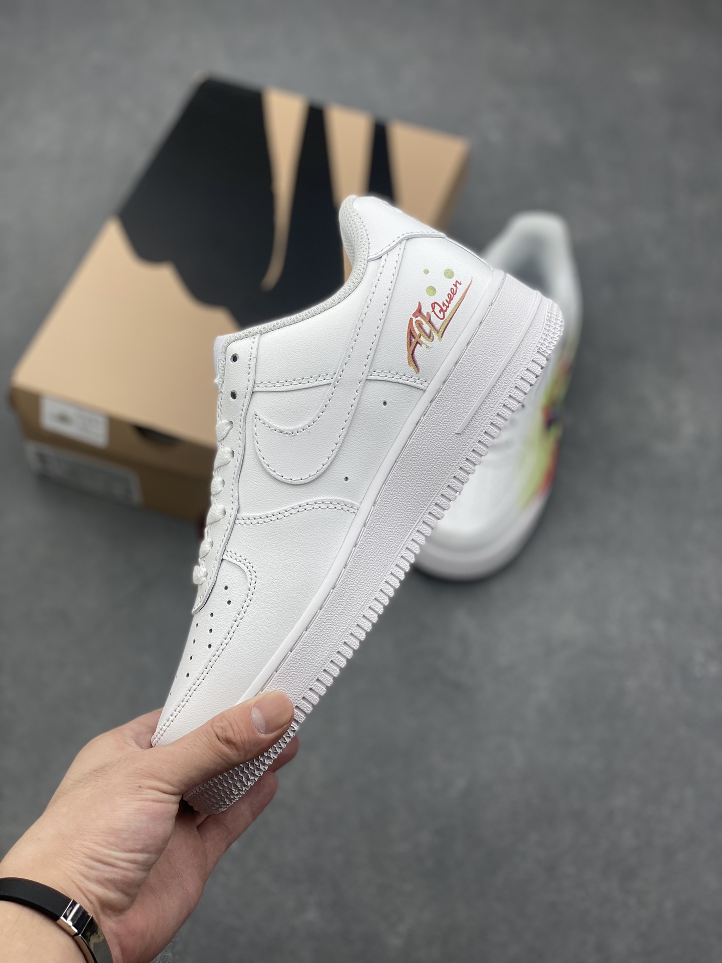 Nike Air Force 1 '07 Low Custom Leather Casual Sneakers FN6335-101 4 i1726345248 7989 1