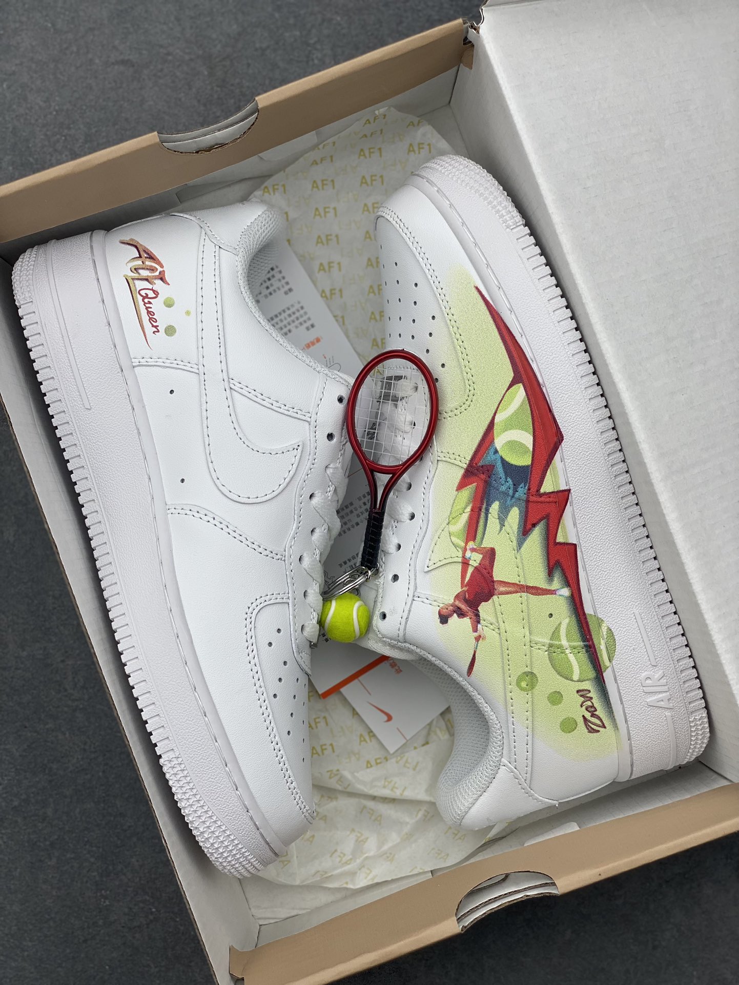 Nike Air Force 1 '07 Low Custom Leather Casual Sneakers FN6335-101 10 i1726345248 9278 5