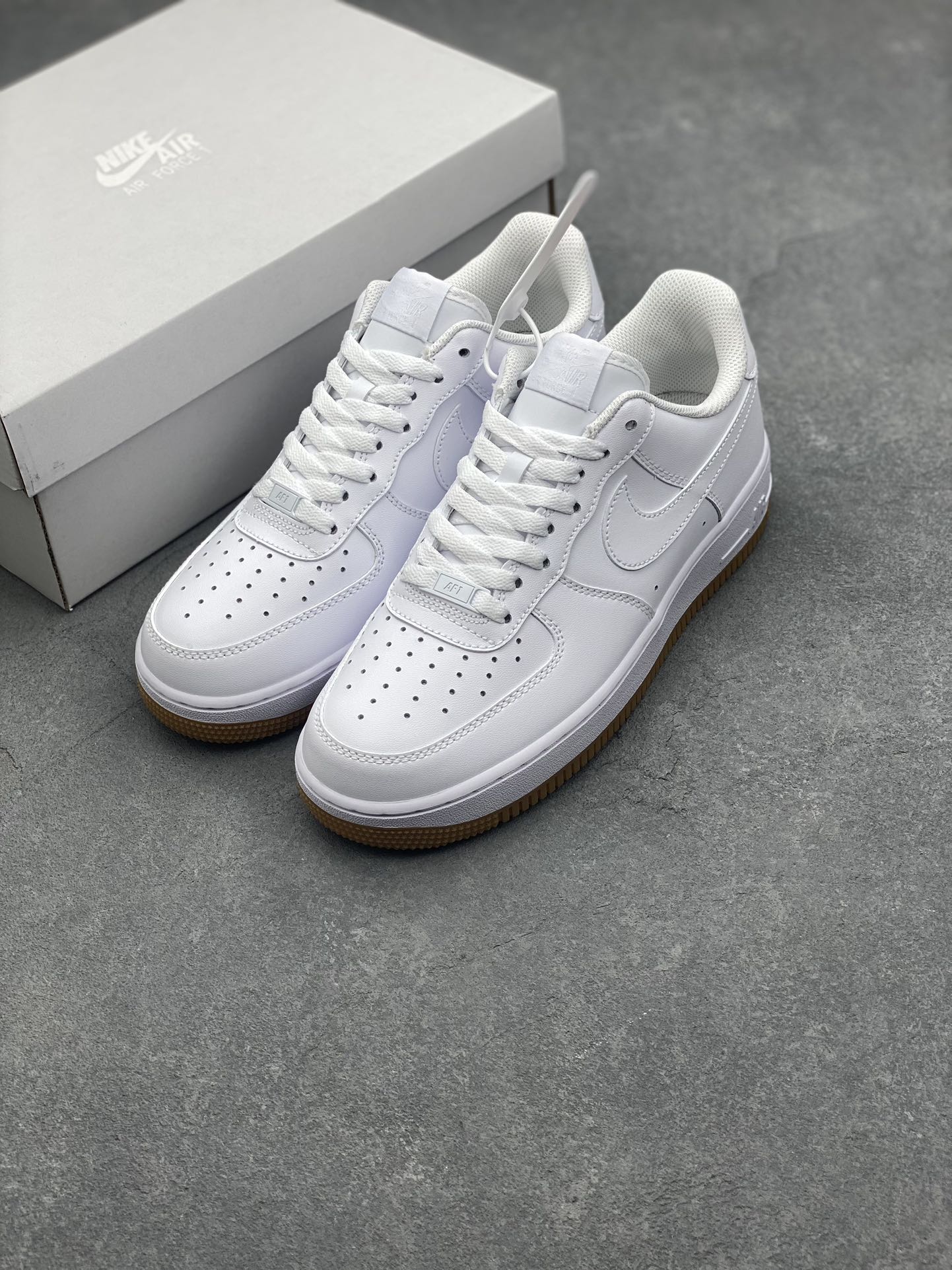 Nike Air Force 1 Low White Gum Bottom Casual Sneakers - DJ2739-100 9 i1726421536 2768 8
