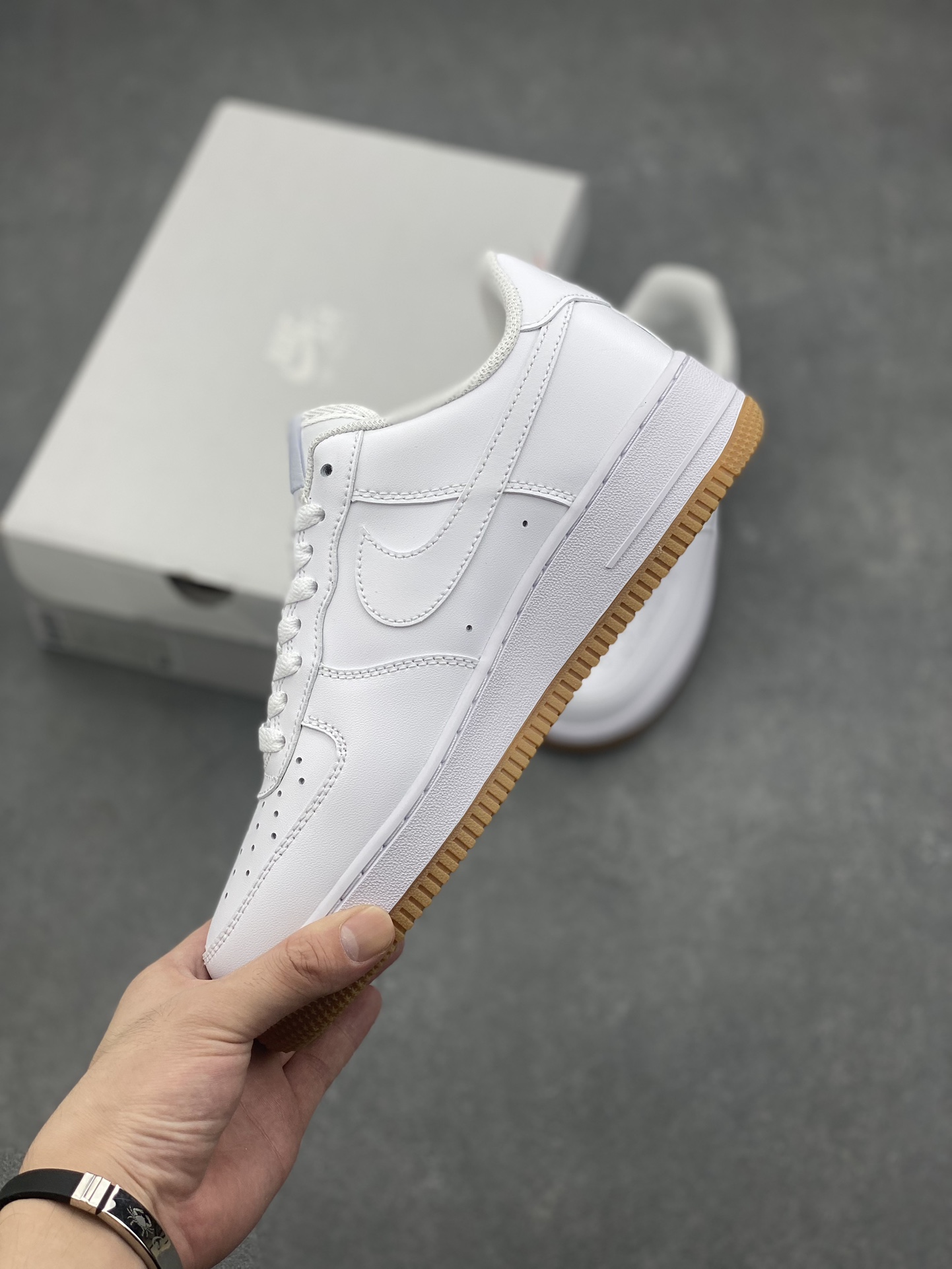 Nike Air Force 1 Low White Gum Bottom Casual Sneakers - DJ2739-100 4 i1726421536 2976 5