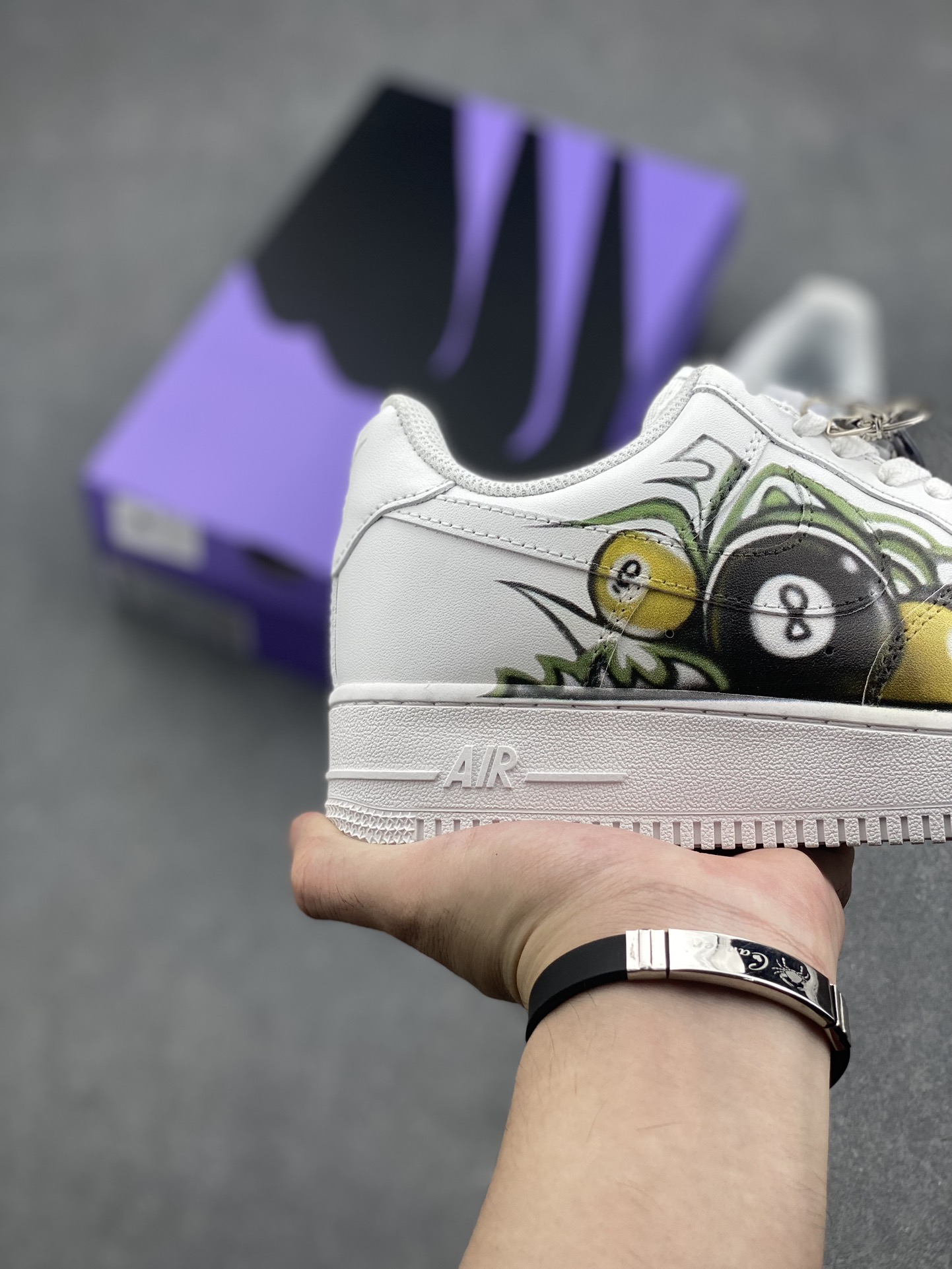 Nike Air Force 1 '07 Low-Top White Billiard Custom Design Sneakers 6 i1726603559 9578 4