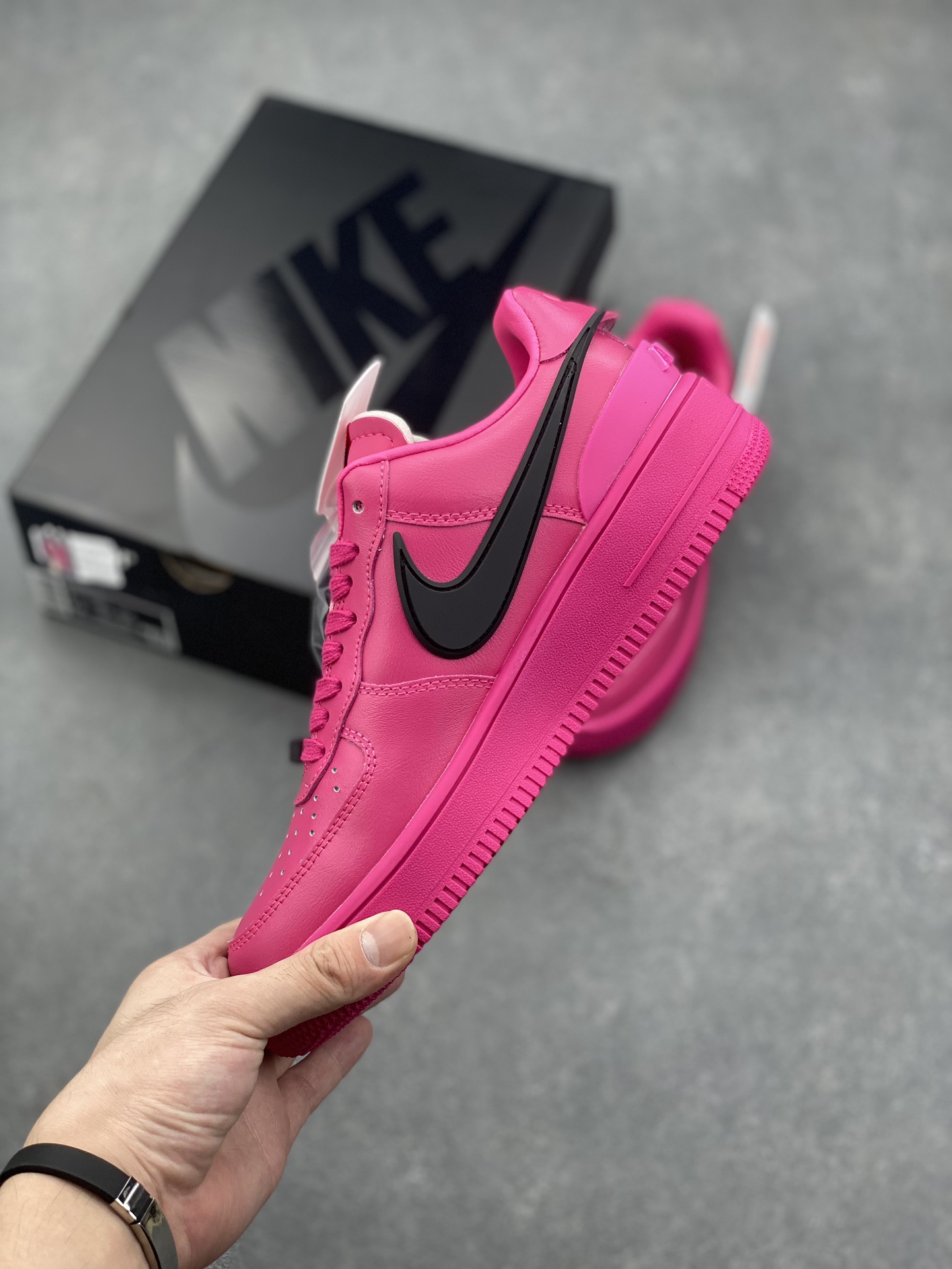 Nike Air Force 1 '07 Low-Top Sneakers - Fuchsia Dream with Black Accents 4 i1726603773 6103 8