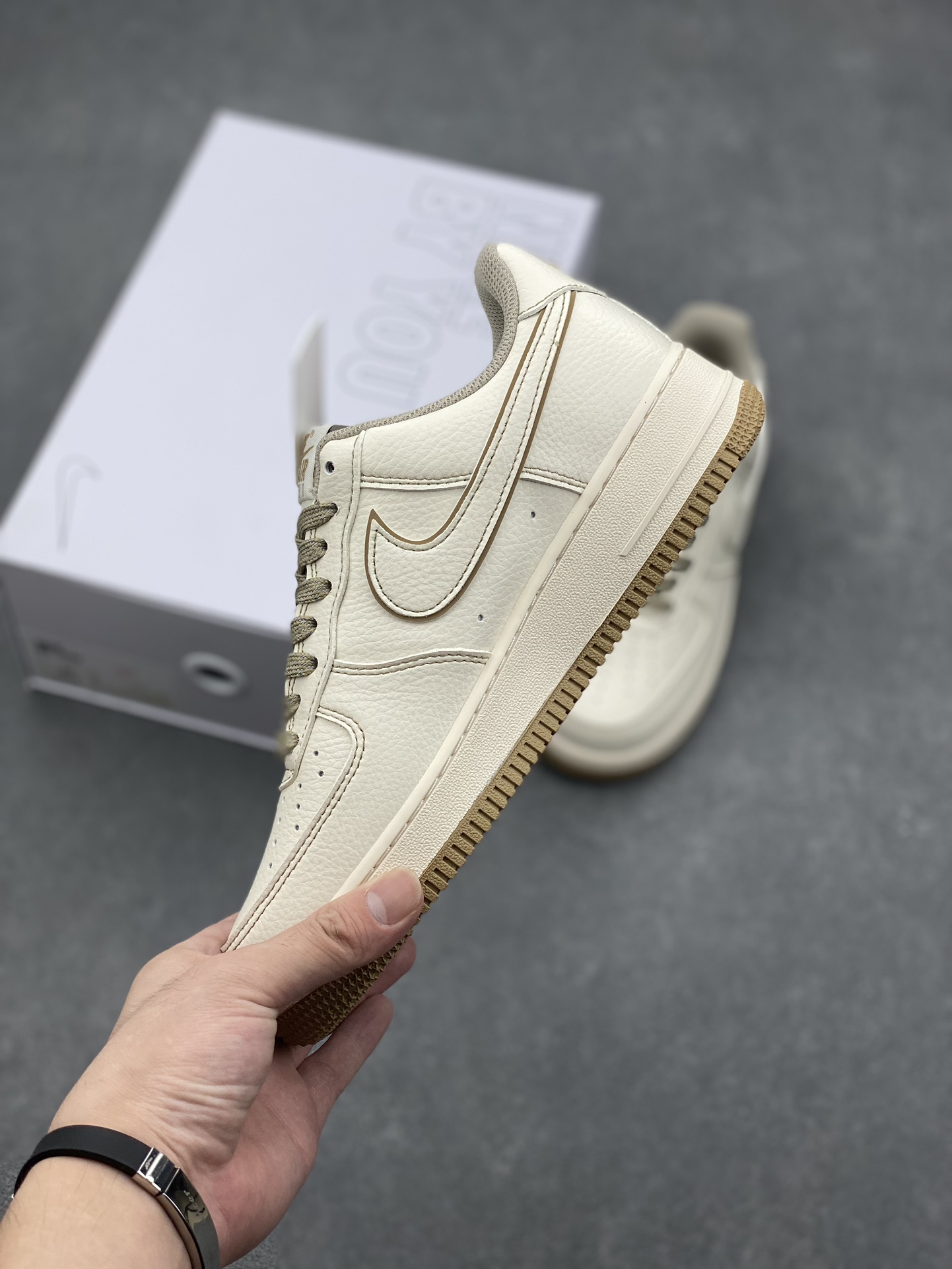 Nike Air Force 1 Low Stussy Fossil Stone Casual Sneakers CW2288-001 4 i1726850518 243 3