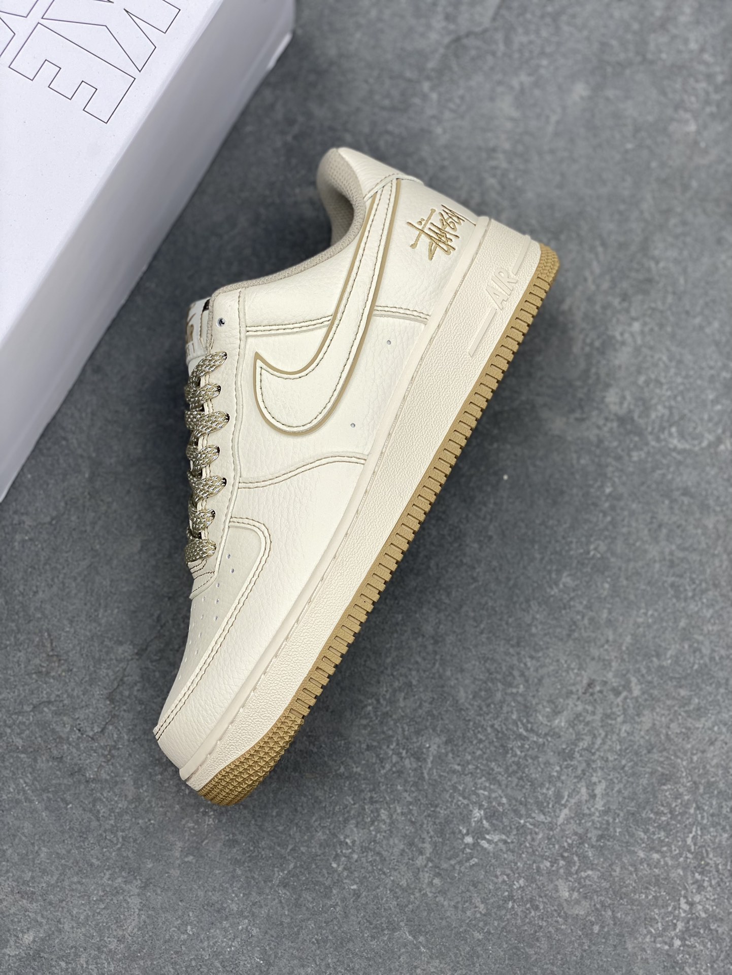 Nike Air Force 1 Low Stussy Fossil Stone Casual Sneakers CW2288-001 8 i1726850519 5473 8