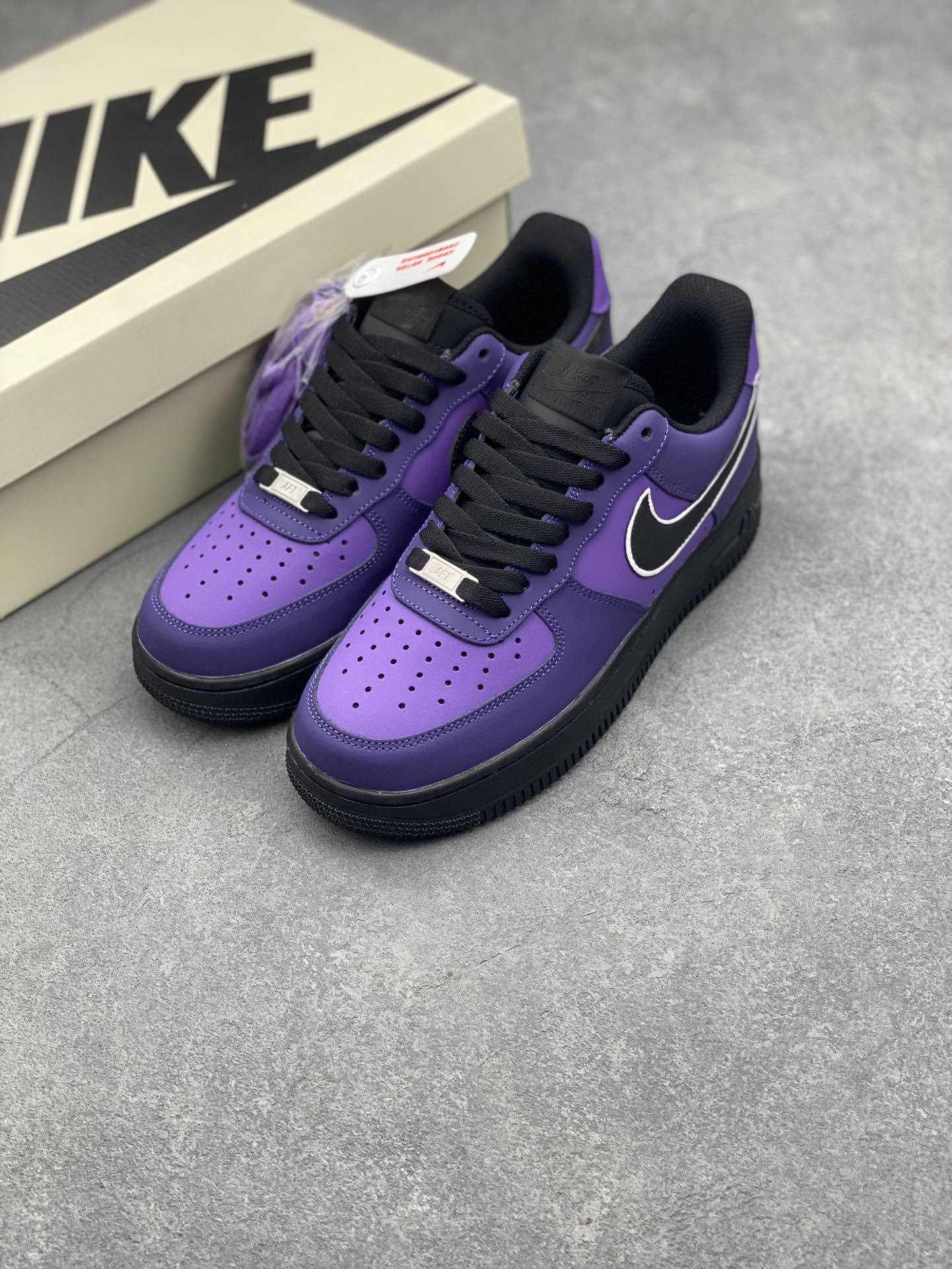 Nike Air Force 1 Low Purple and Black Casual Sneakers - DD8959-002 9 i1726937131 1744 7