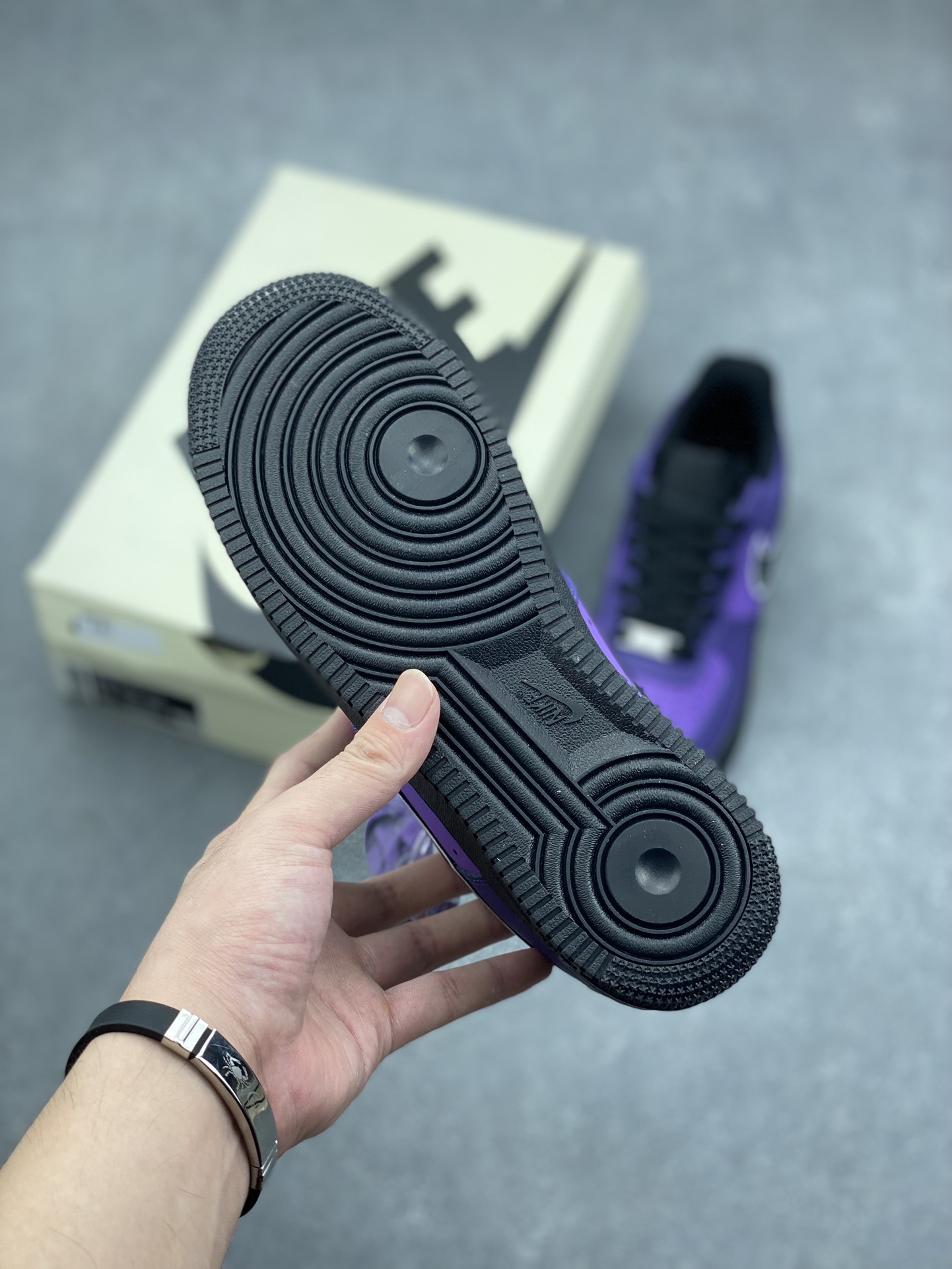 Nike Air Force 1 Low Purple and Black Casual Sneakers - DD8959-002 7 i1726937131 412 4