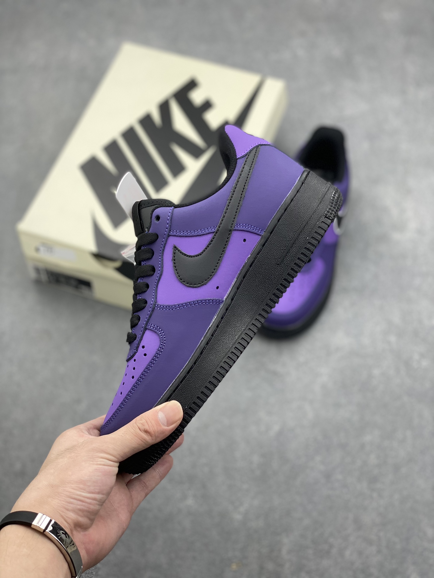 Nike Air Force 1 Low Purple and Black Casual Sneakers - DD8959-002 4 i1726937131 7302 5