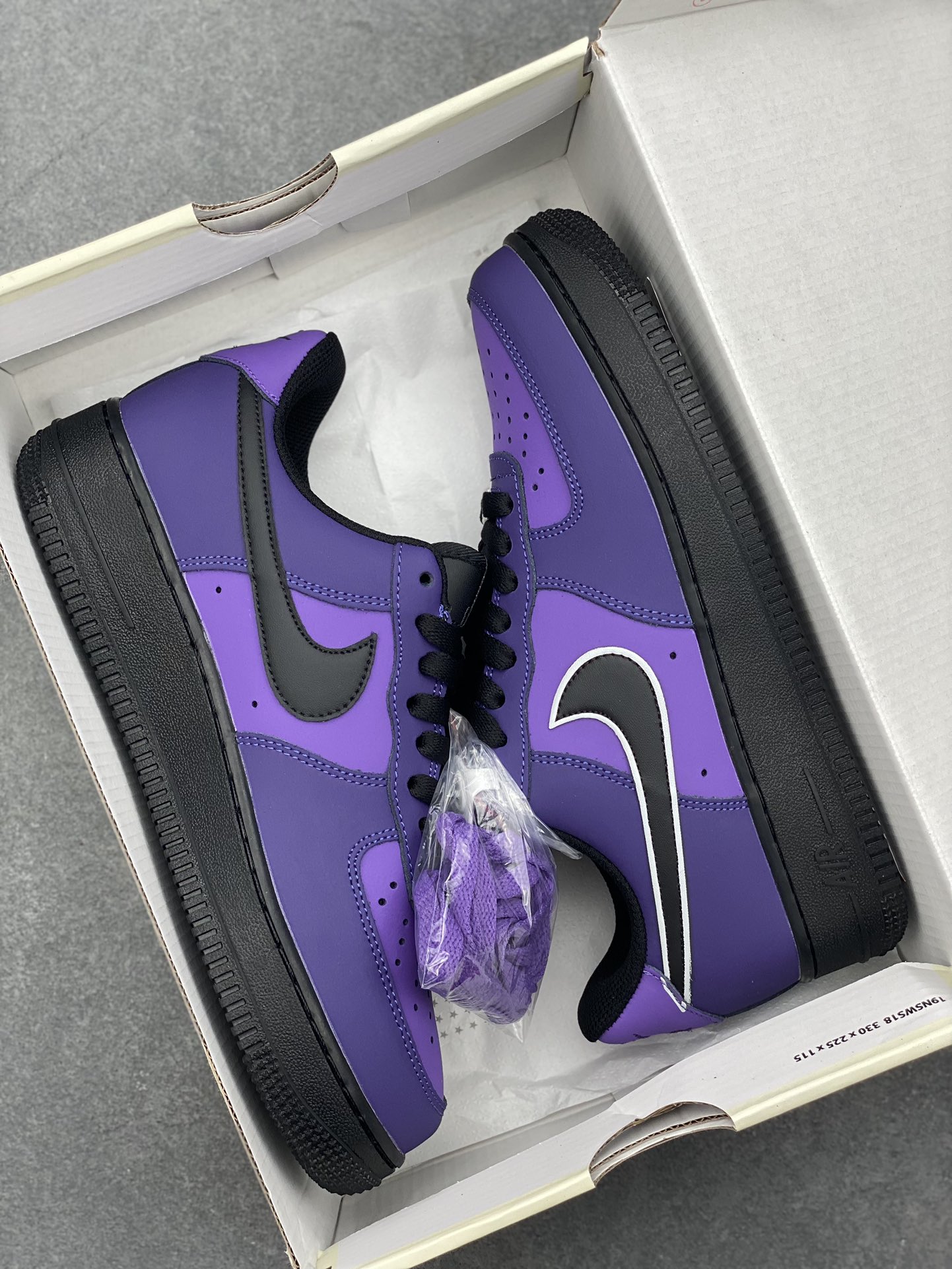 Nike Air Force 1 Low Purple and Black Casual Sneakers - DD8959-002 10 i1726937131 7776 0