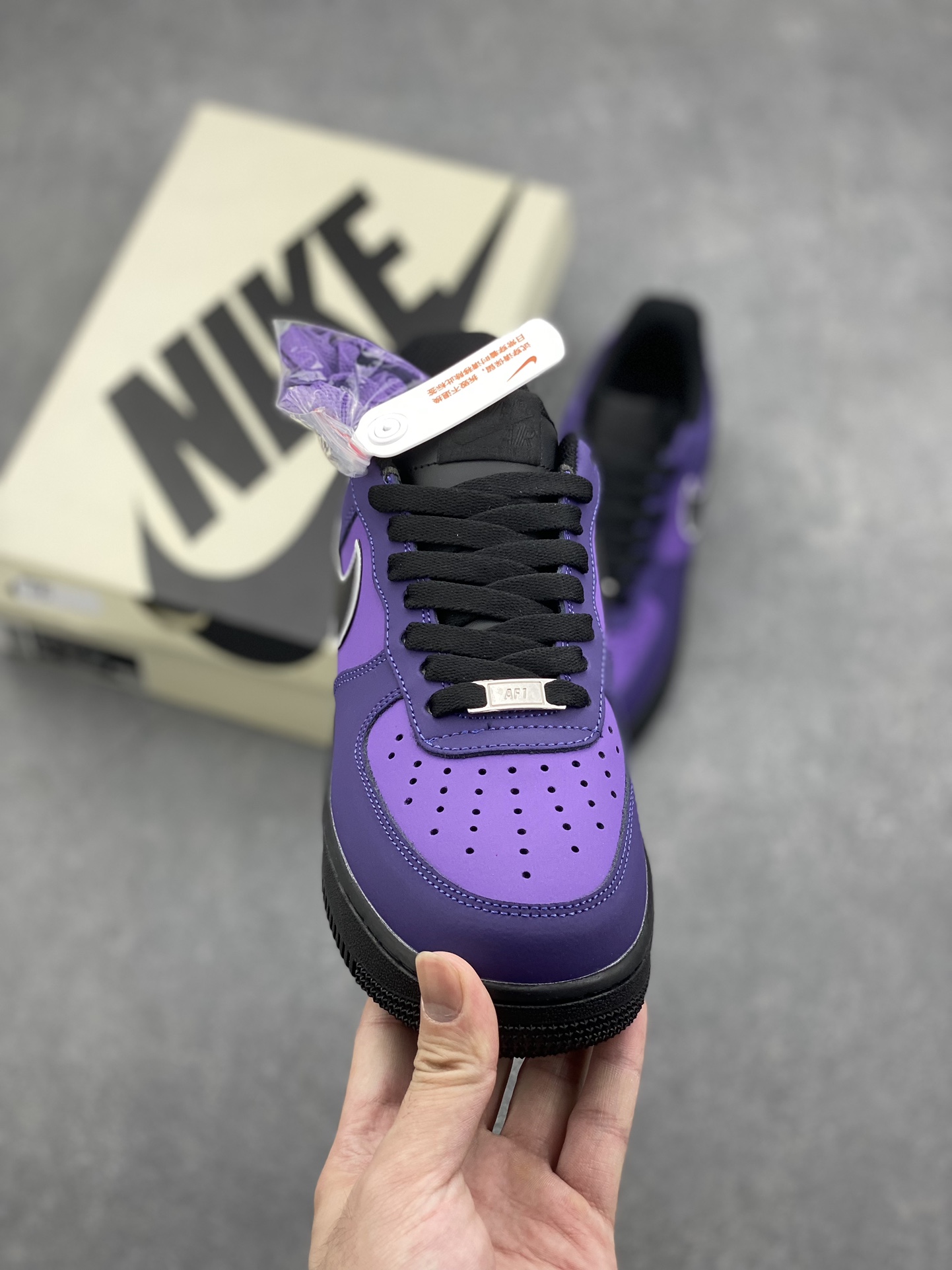Nike Air Force 1 Low Purple and Black Casual Sneakers - DD8959-002 3 i1726937131 8761 1