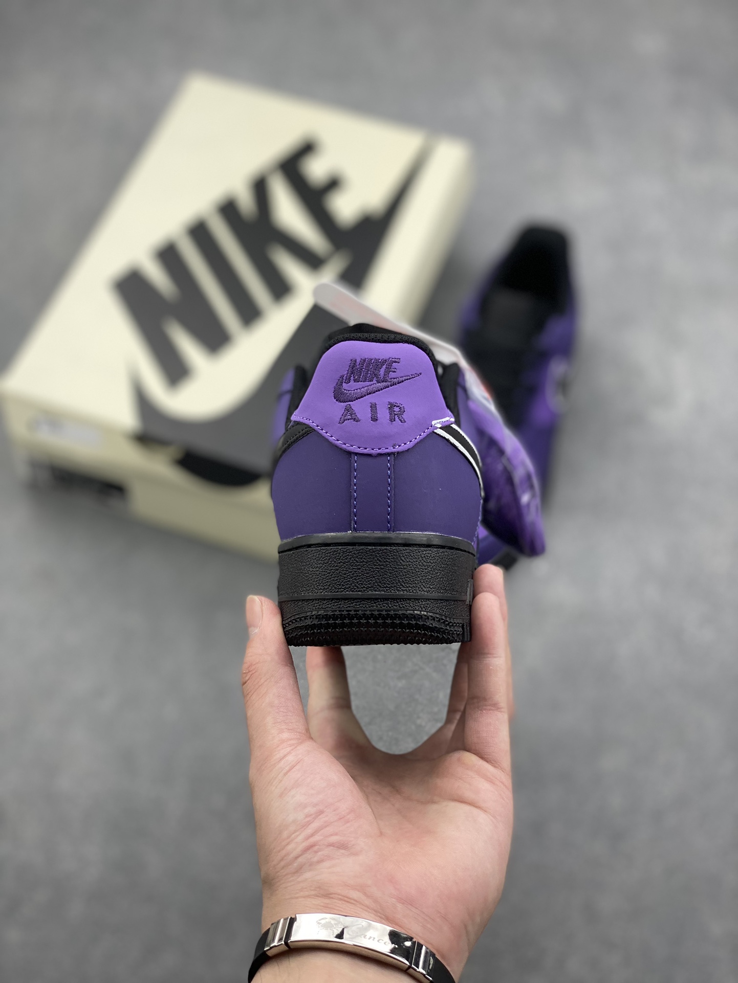 Nike Air Force 1 Low Purple and Black Casual Sneakers - DD8959-002 5 i1726937131 9778 8