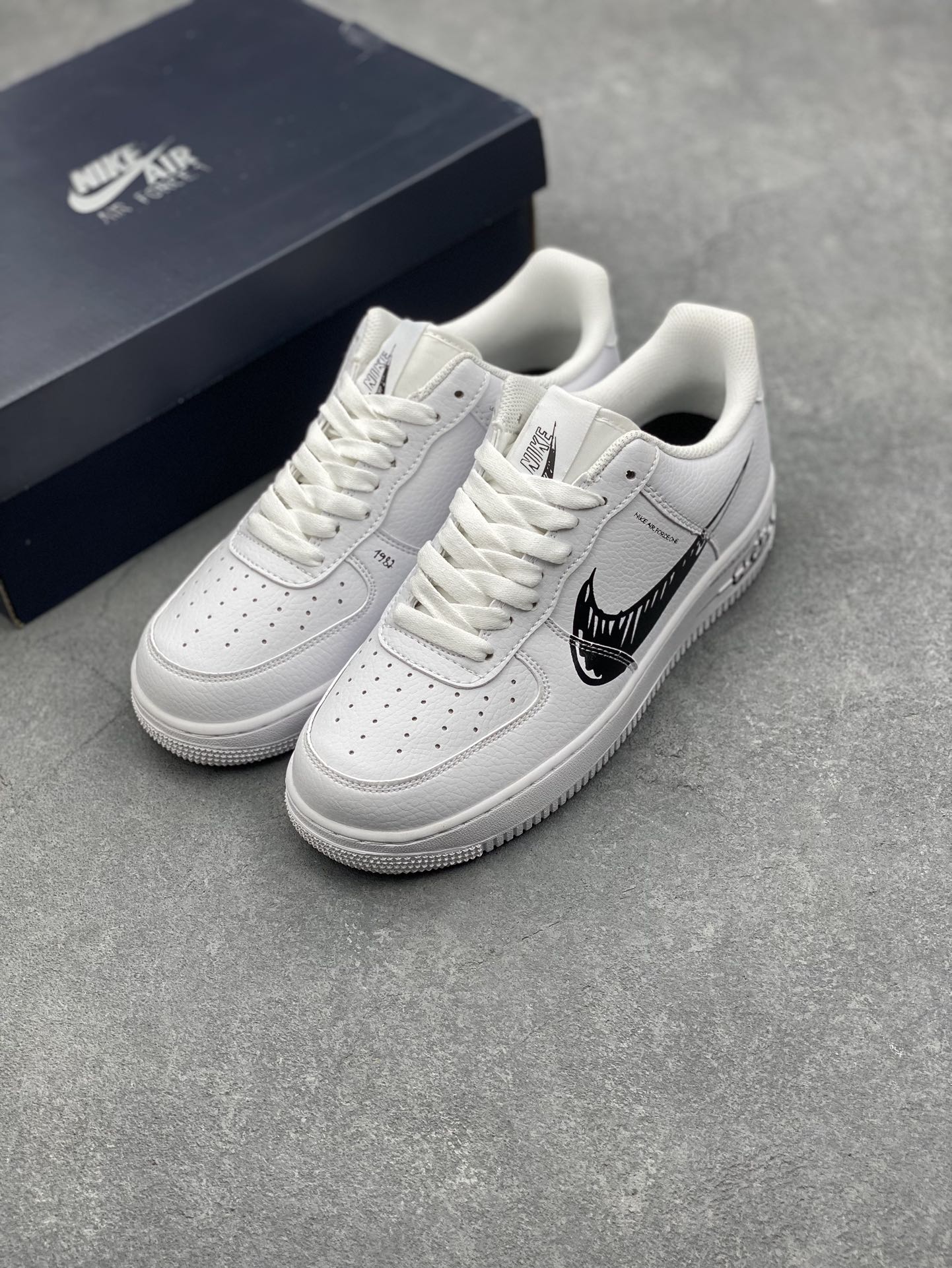 Nike Air Force 1 Low White/Black Casual Sneakers CW7581-101 9 i1727195188 2767 3