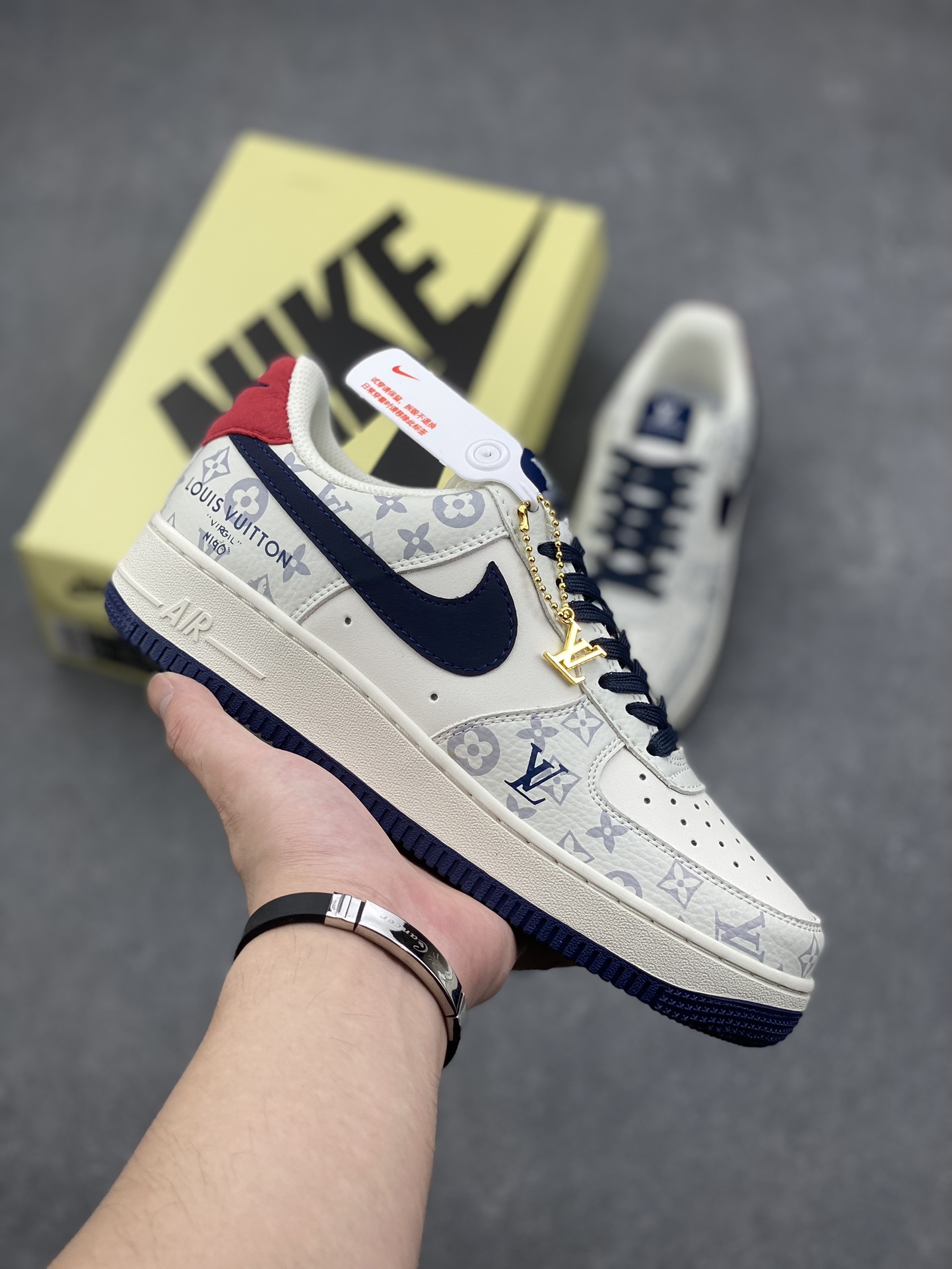 Nike Air Force 1 Low Louis Vuitton Custom Sneakers, Casual Shoes CW2288-111 2 i1727281227 4373 4
