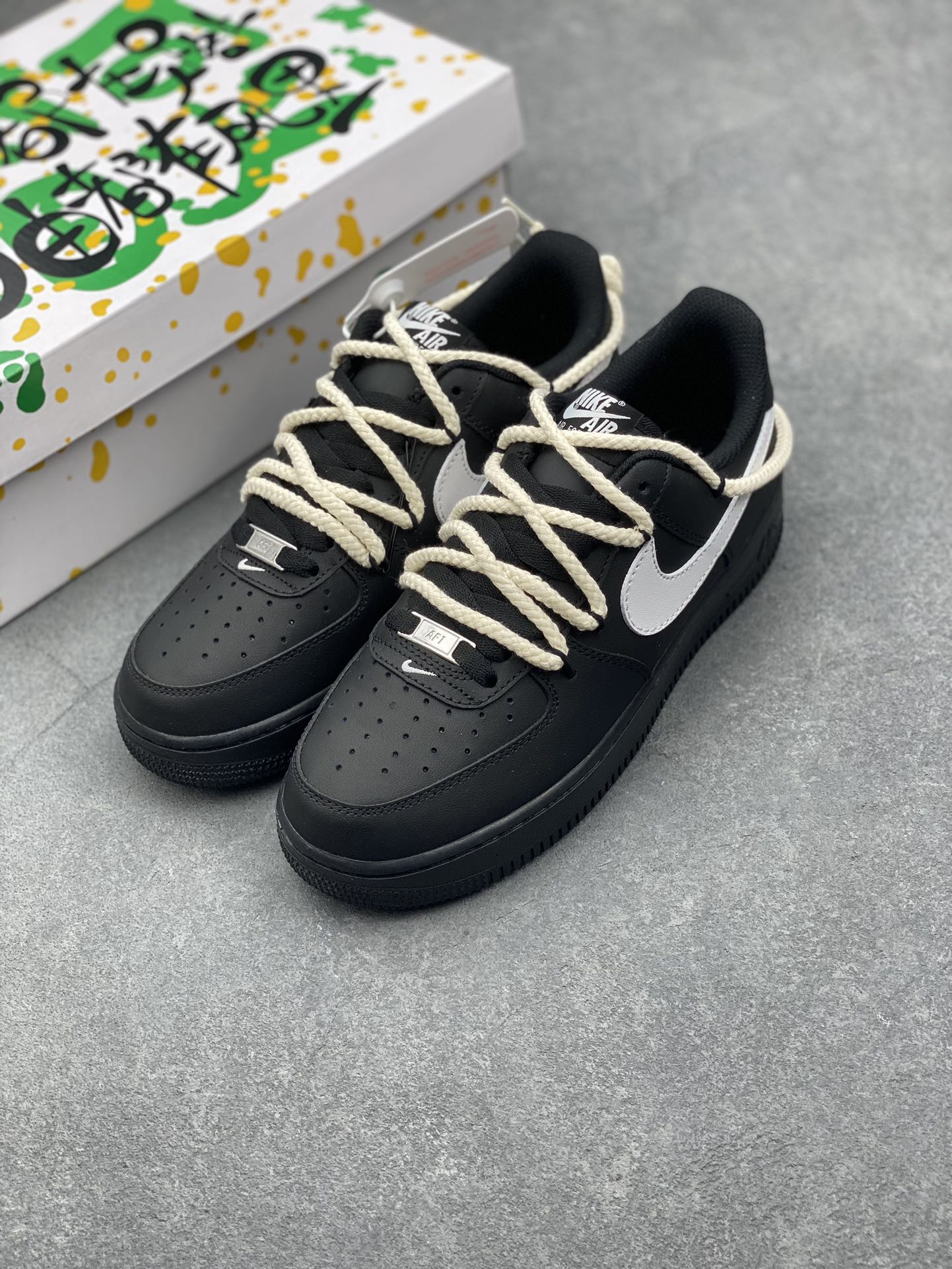 Nike Air Force 1 Low Black/White FV0627-010, Classic Style, Comfortable Fit 9 i1727281490 3165 2