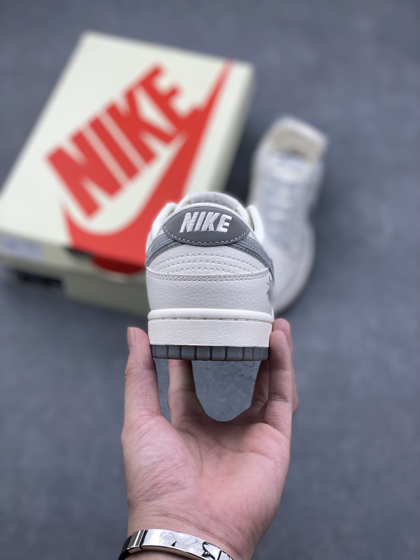 Nike SB Dunk Low Stussy White Grey – Anniversary Edition Custom Sneakers 4 i1727378302 8811 1