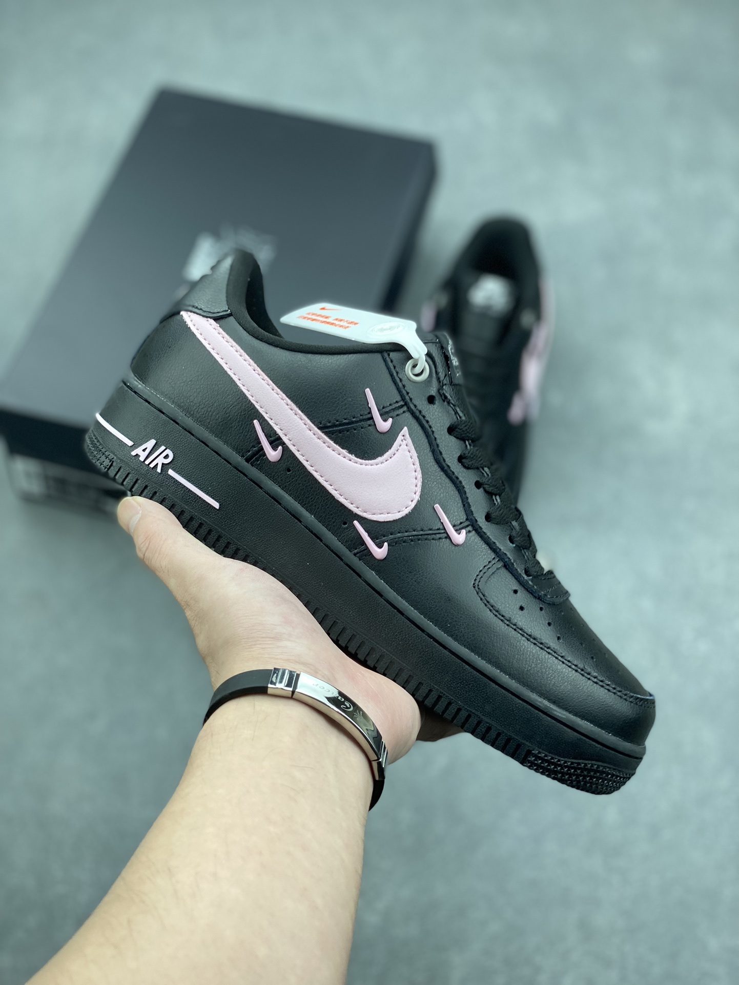 Nike Air Force 1 '07 Low Black/Pink Casual Fashion Sneakers HQ1180-001 2 i1727454800 6344 0