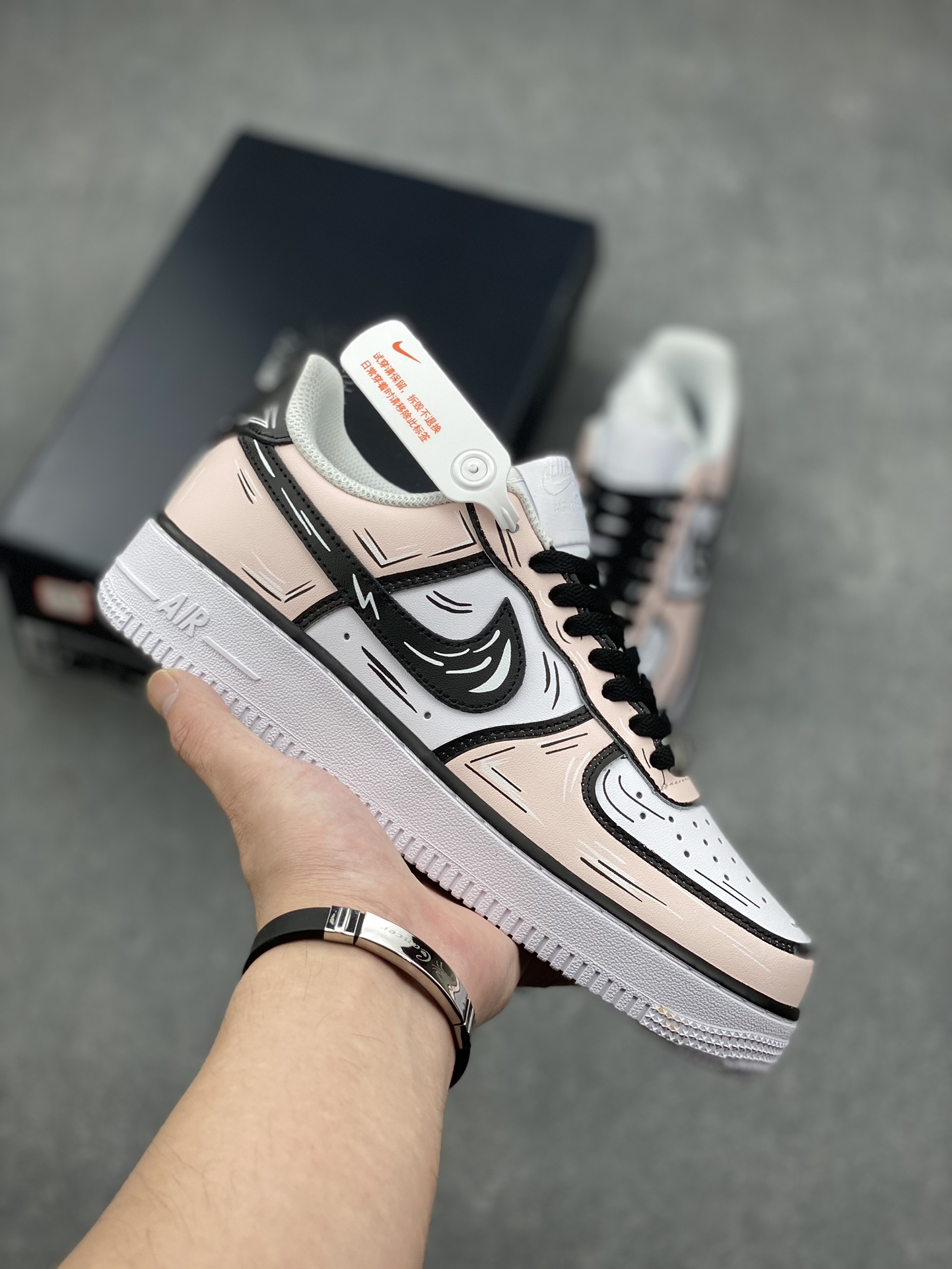 Nike Air Force 1 Low '07 Custom Anime Pink Sneakers - Size 36-45 2 i1727455088 568 0