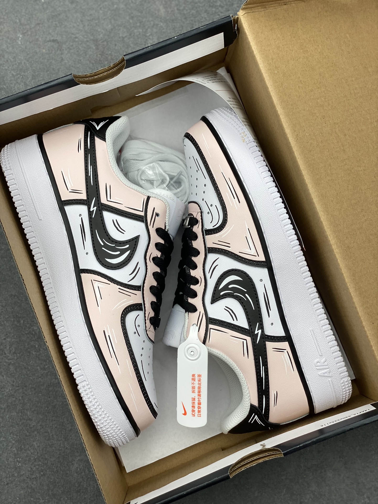 Nike Air Force 1 Low '07 Custom Anime Pink Sneakers - Size 36-45 10 i1727455088 7998 0