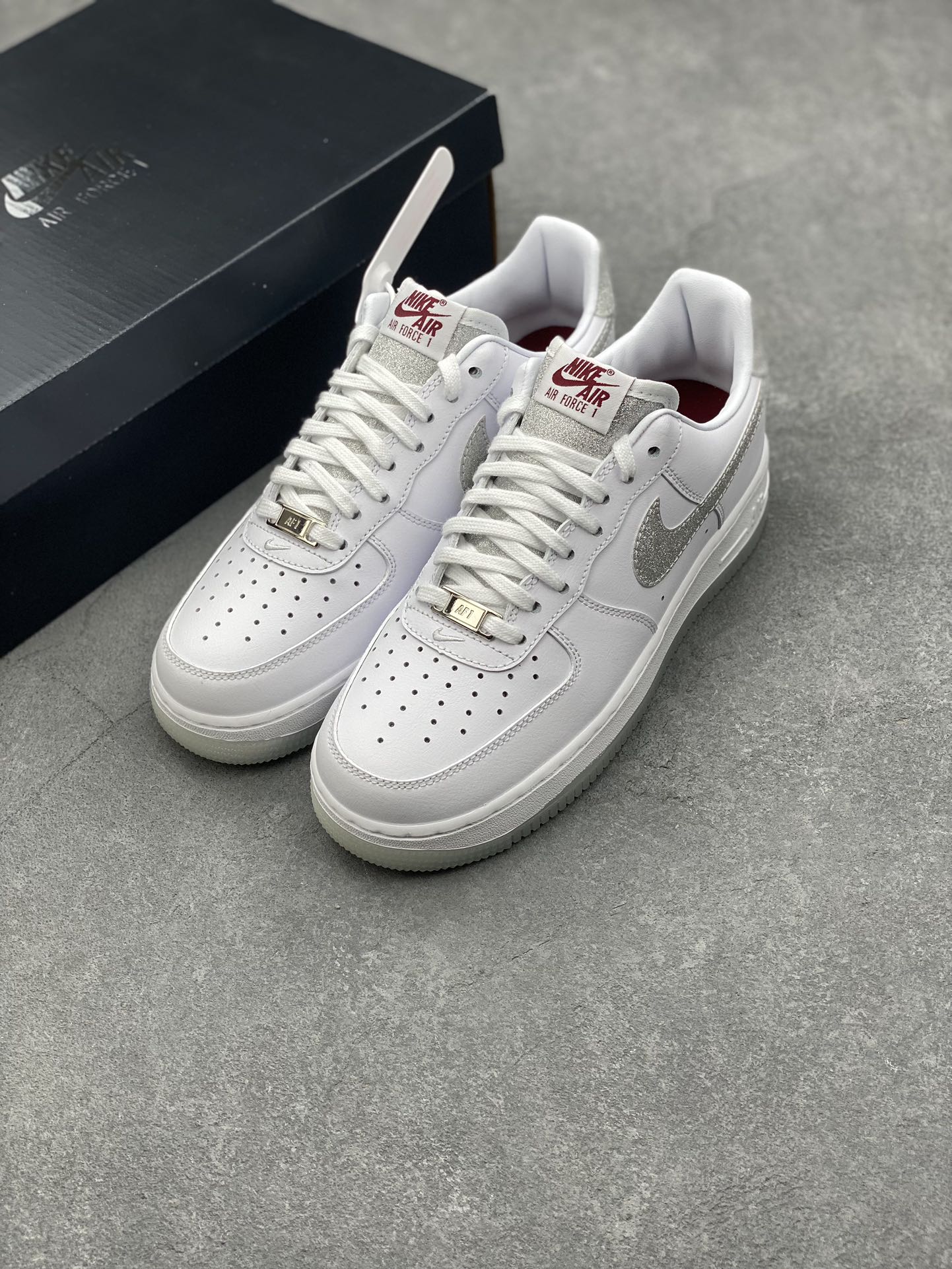 NK Air Force 1 Low White/Grey Casual Sneakers HQ3461-191 - Premium Comfort 9 i1727540176 260 6