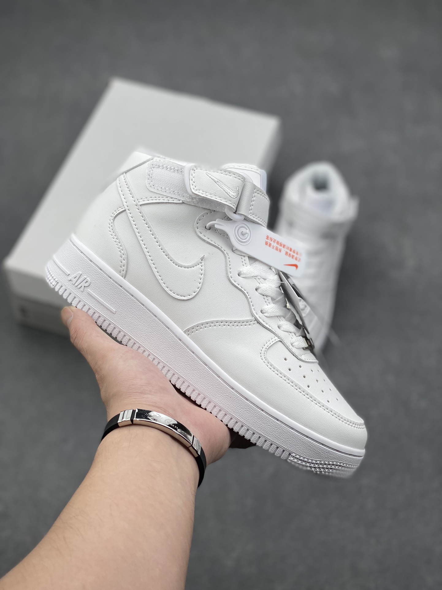 Nike Air Force 1 '07 Mid White Leather Sneakers - Timeless Style & Comfort 2 i1727540341 7115 5