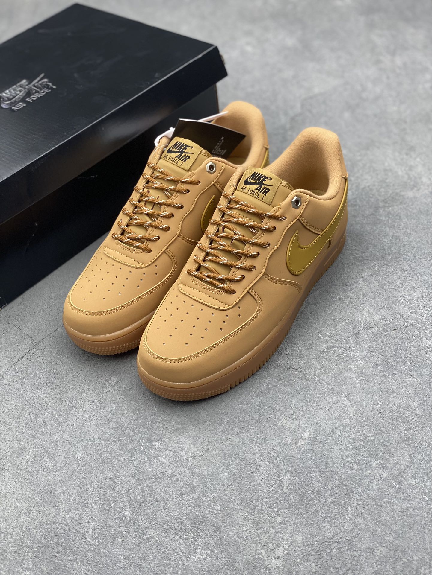 Nike Air Force 1 Low '07 Casual Sneakers - CJ9179-200 Brown Color, Comfortable Fit 9 i1727540374 2562 4