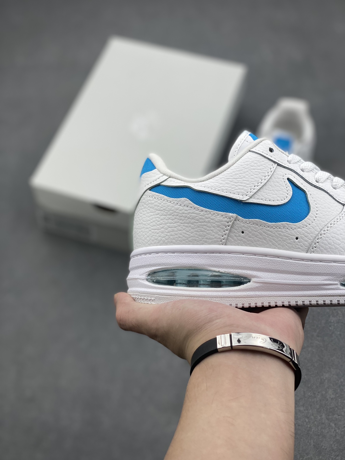 Nike Air Force 1 '07 Low White/Blue Chunky Platform Sneakers HF3630-101 6 i1727628691 3722 5