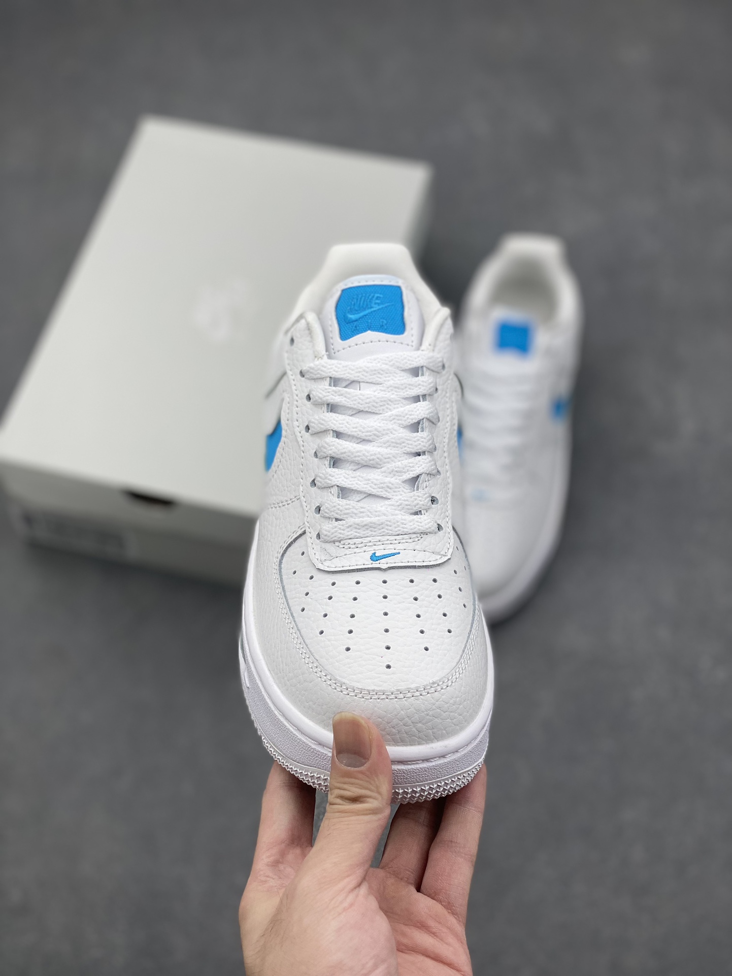 Nike Air Force 1 '07 Low White/Blue Chunky Platform Sneakers HF3630-101 3 i1727628691 7458 3