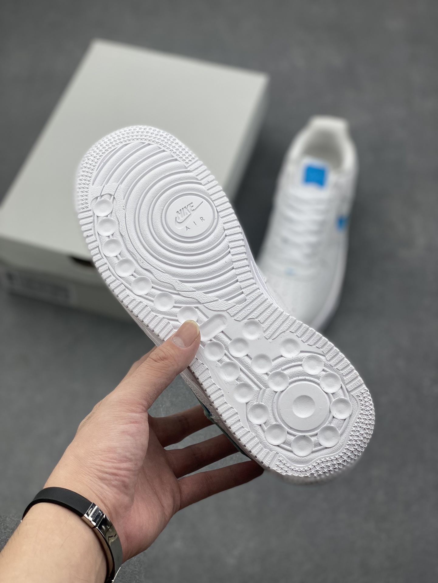 Nike Air Force 1 '07 Low White/Blue Chunky Platform Sneakers HF3630-101 7 i1727628691 7714 4