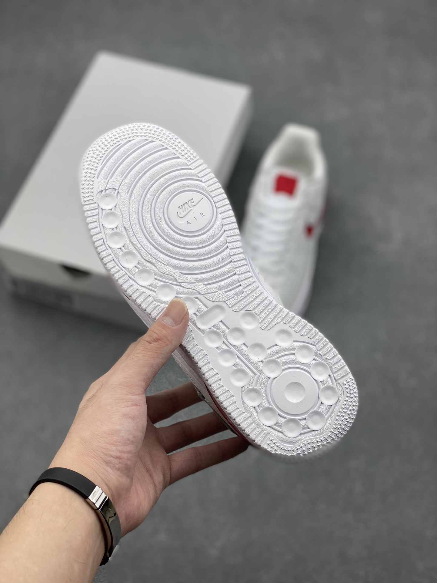 Nike Air Force 1 '07 Low White/Red Thick Bottom Sneakers HF3630-100 7 i1727628917 2585 1