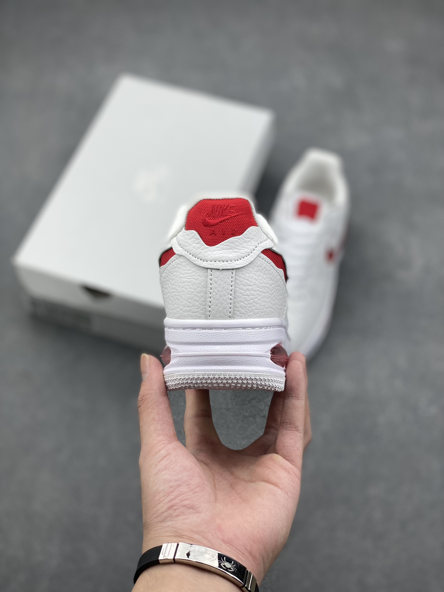 Nike Air Force 1 '07 Low White/Red Thick Bottom Sneakers HF3630-100 5 i1727628917 9888 6