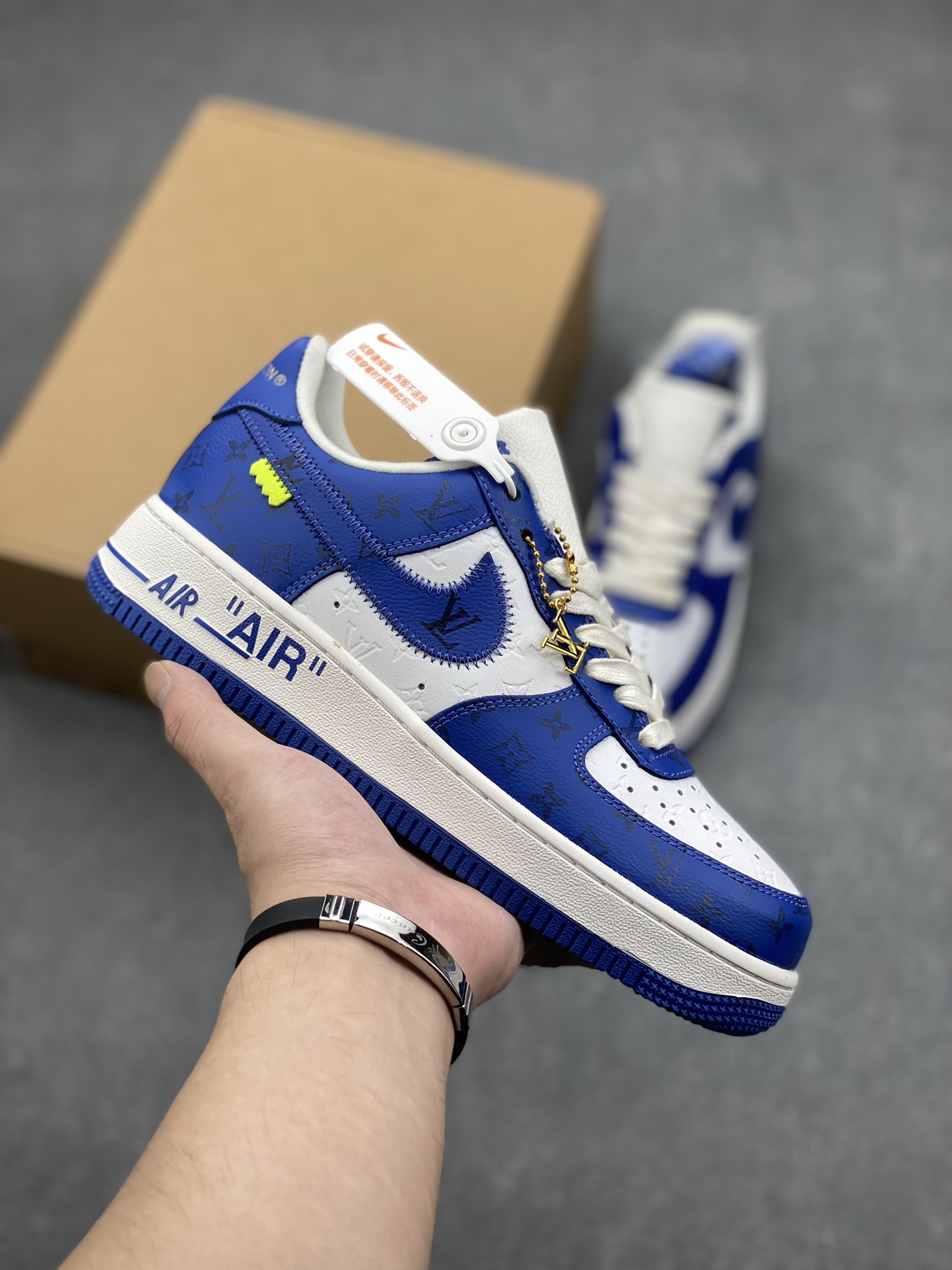Louis Vuitton x Air Force 1 Low Blue/White Designer Sneakers for Men and Women 2 i1727629404 1760 3