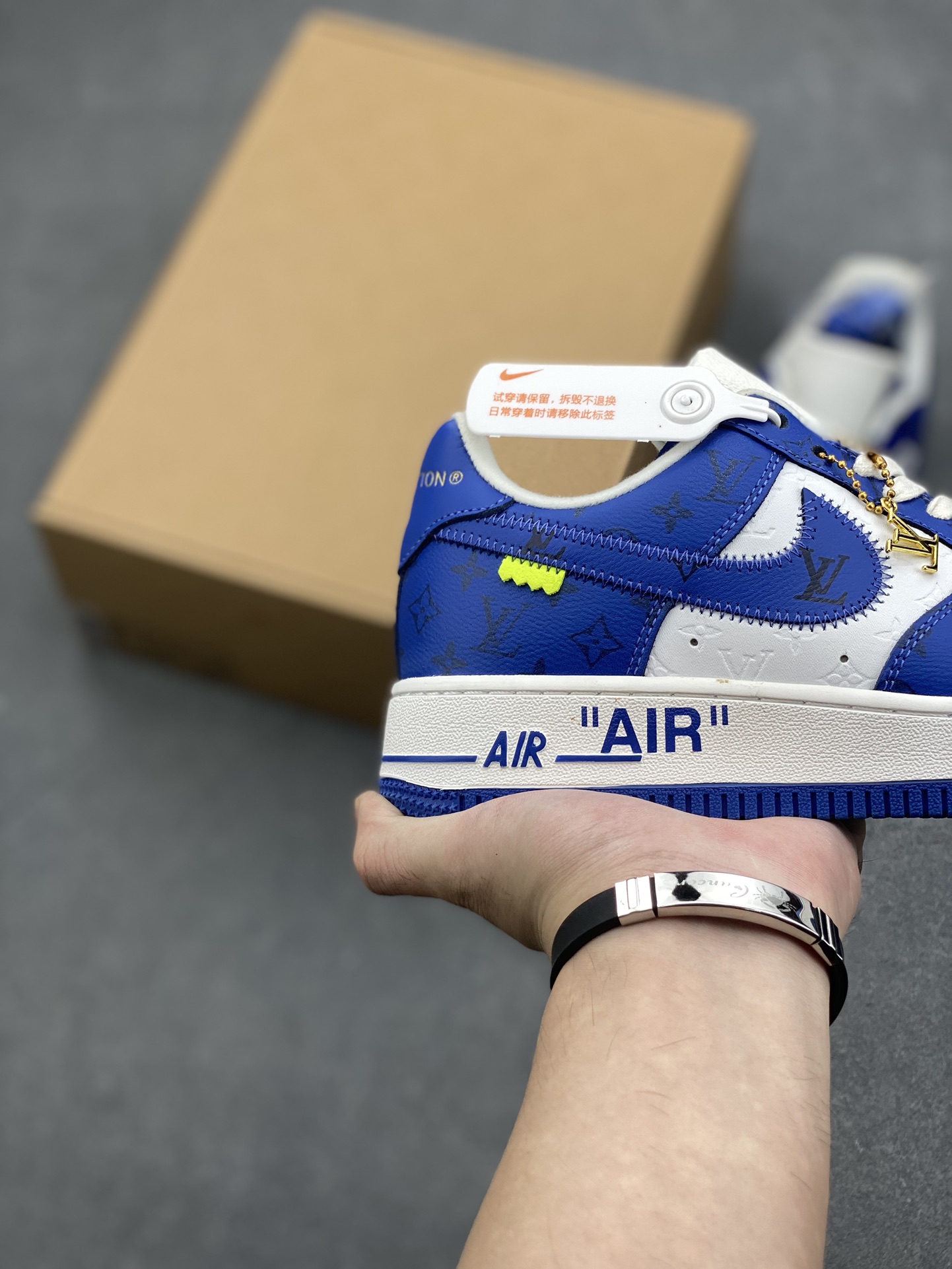 Louis Vuitton x Air Force 1 Low Blue/White Designer Sneakers for Men and Women 6 i1727629405 8059 6
