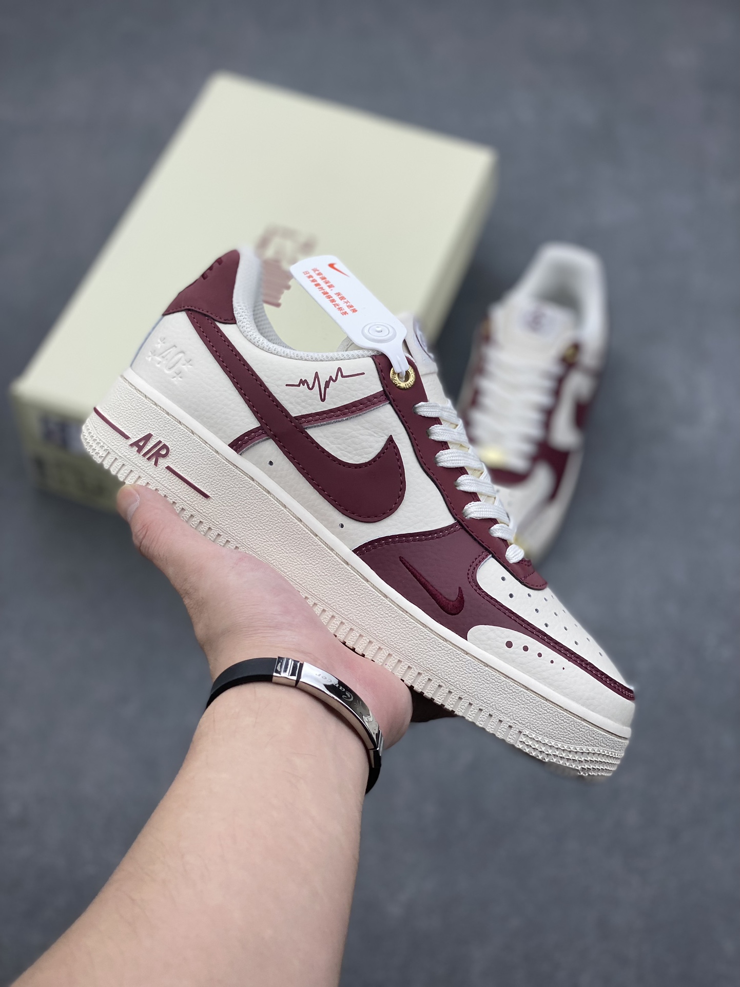Nike Air Force 1 '07 Low Burgundy Crush Sneakers - Classic Style 2 i1727629925 634 6