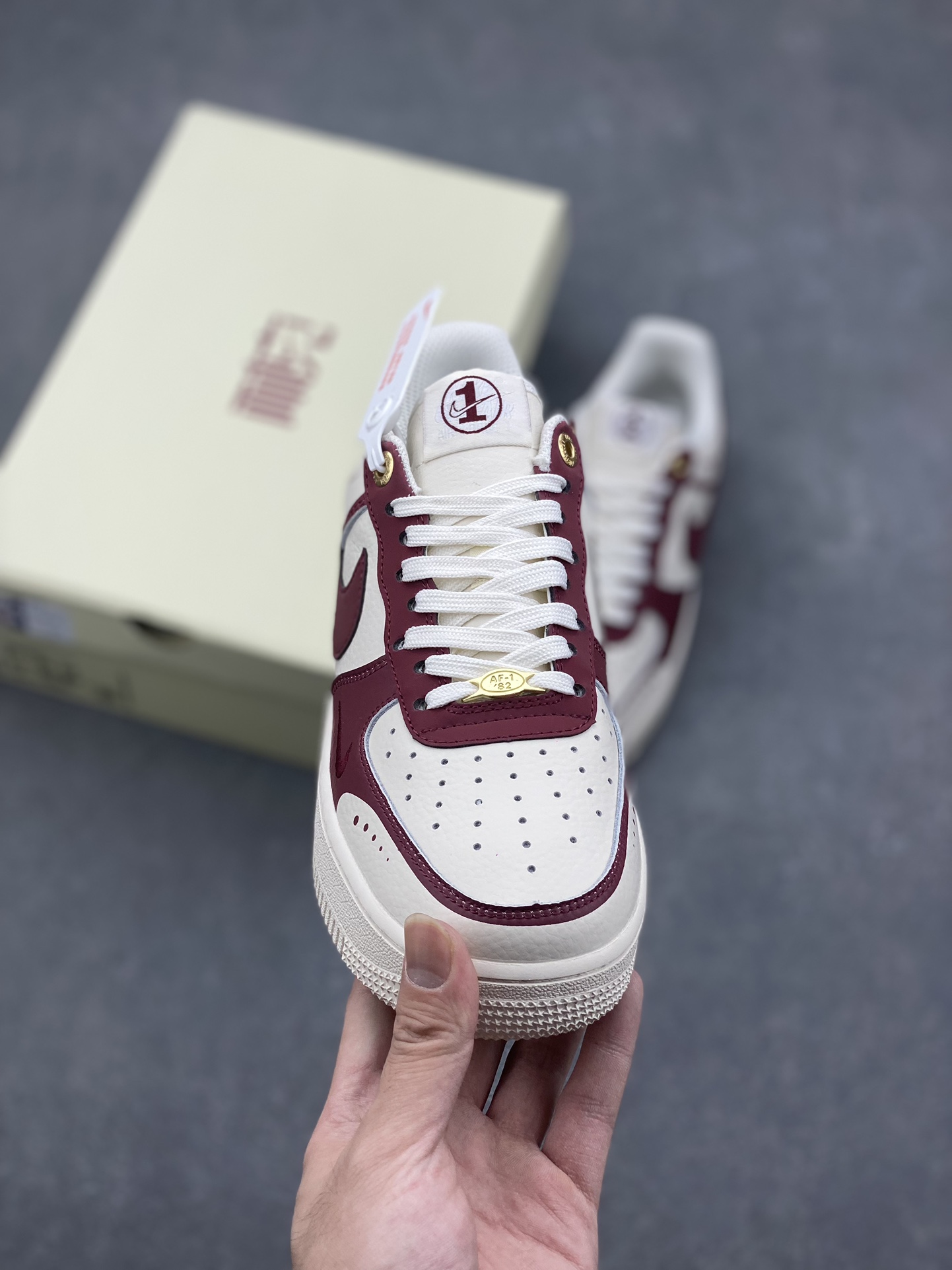Nike Air Force 1 '07 Low Burgundy Crush Sneakers - Classic Style 3 i1727629925 930 8