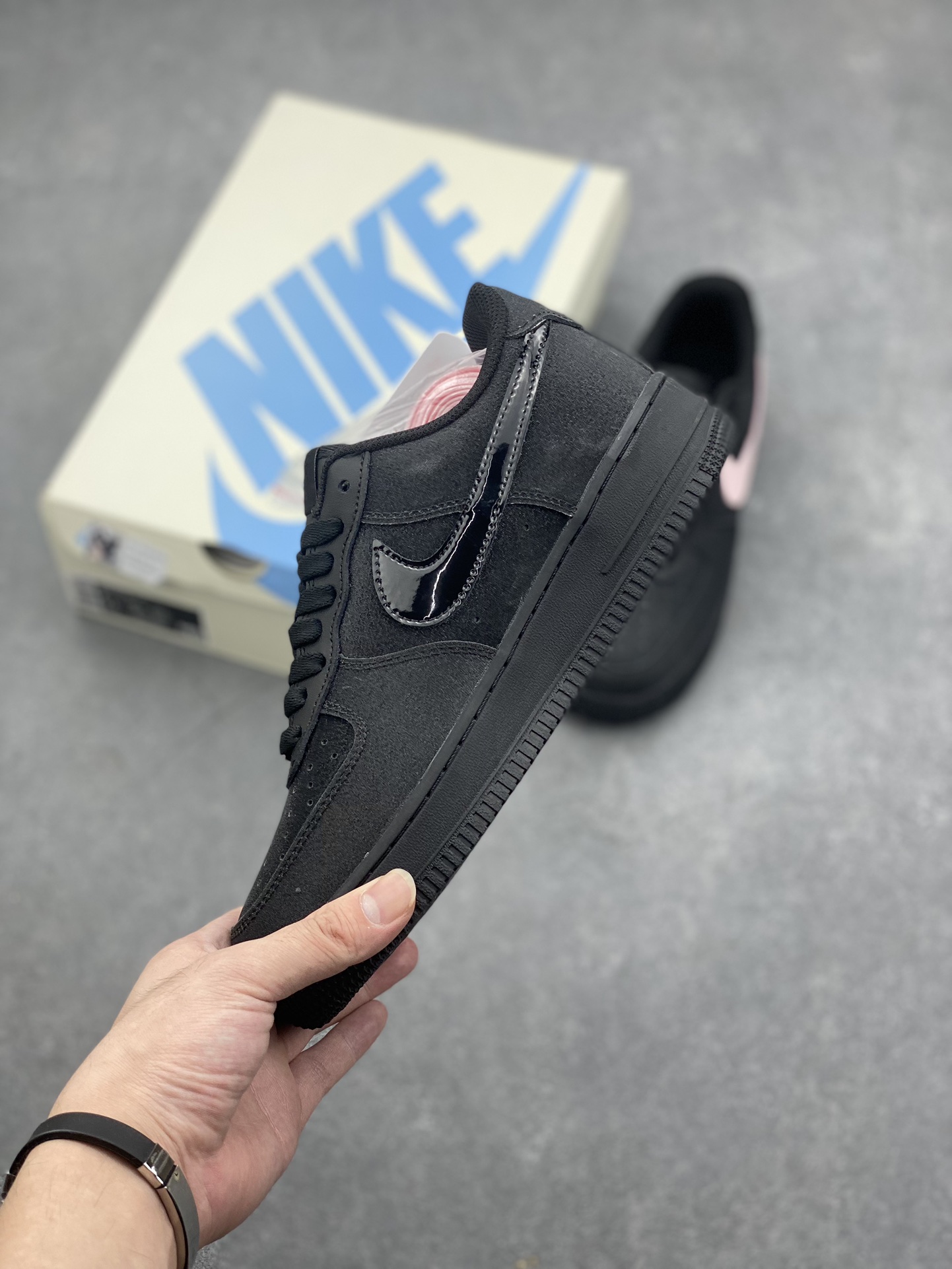 Nike Air Force 1 '07 Low Black Pink Sneaker - Full Starry Sky Design 4 i1727931730 9941 4