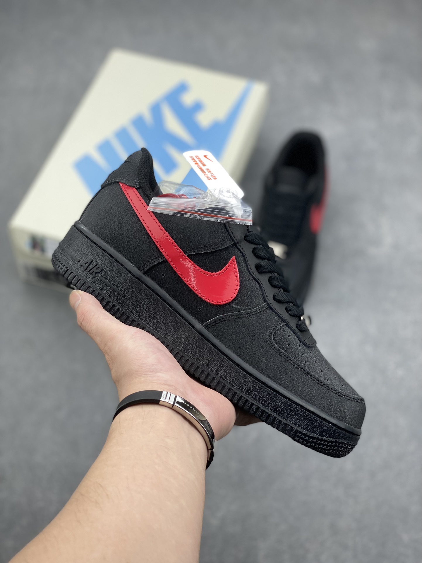 Nike Air Force 1 '07 Low Black Red Starry Sky Sneakers 2 i1727931797 4092 2