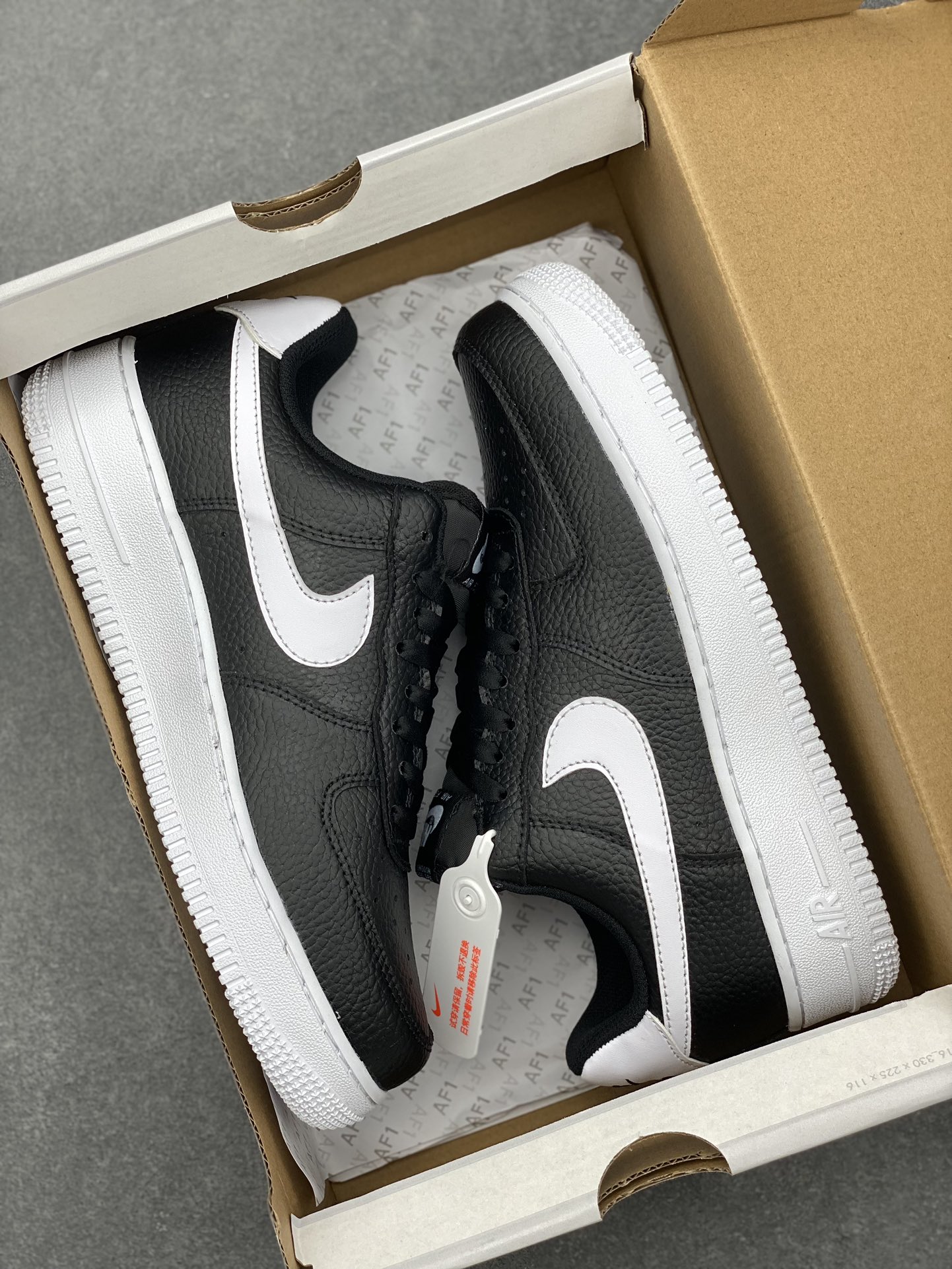 Nike Air Force 1 Low '07 Black/White Leather Casual Sneakers CT2302-002 9 i1727931938 6137 5