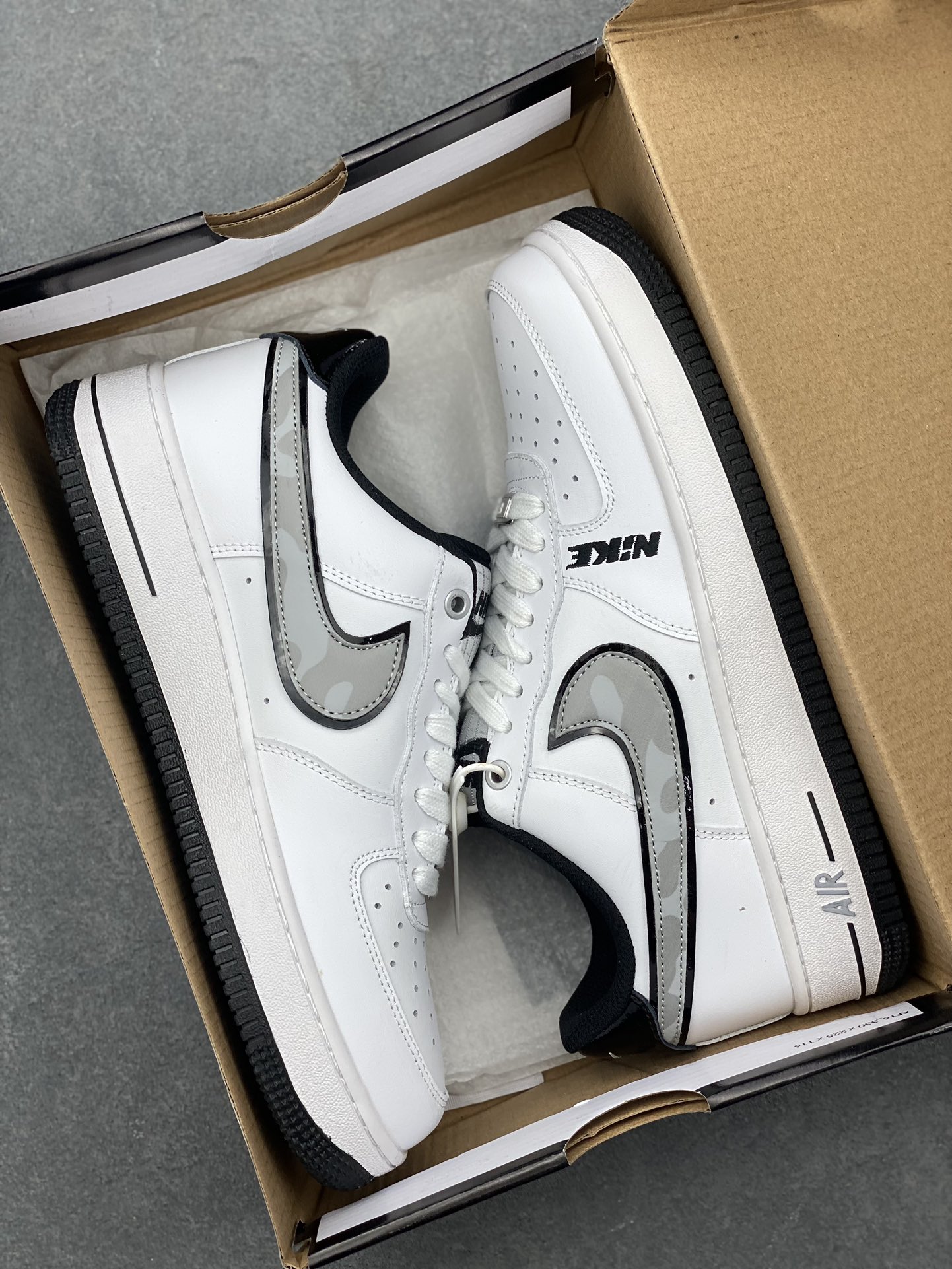 Nike Air Force 1 Low White Silver Swoosh Casual Sneakers DC8873-101 10 i1727993544 3102 2