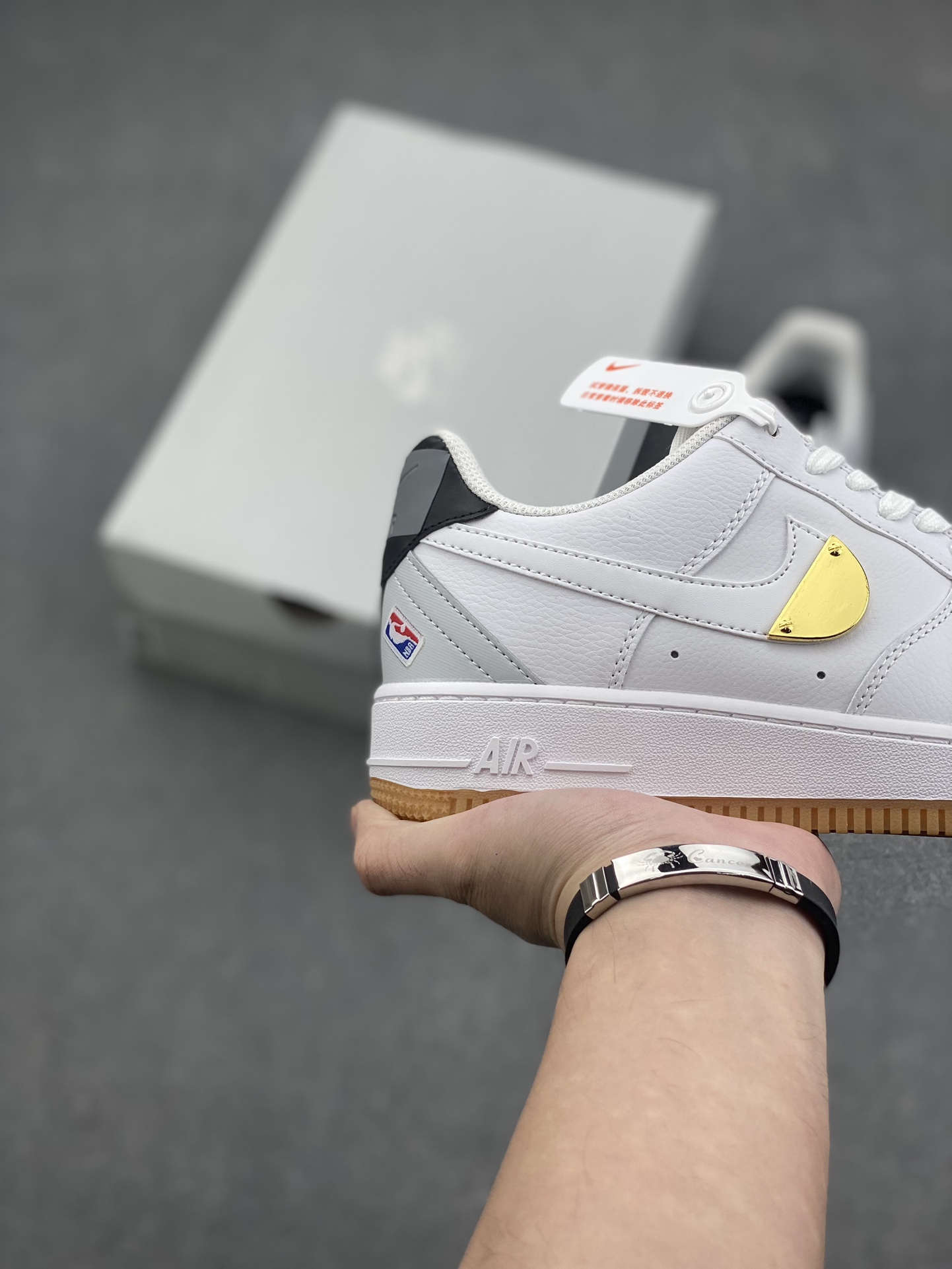 Nike Air Force 1 Low NBA White/Gold Sneakers - CT3842-100 6 i1727993707 4146 1