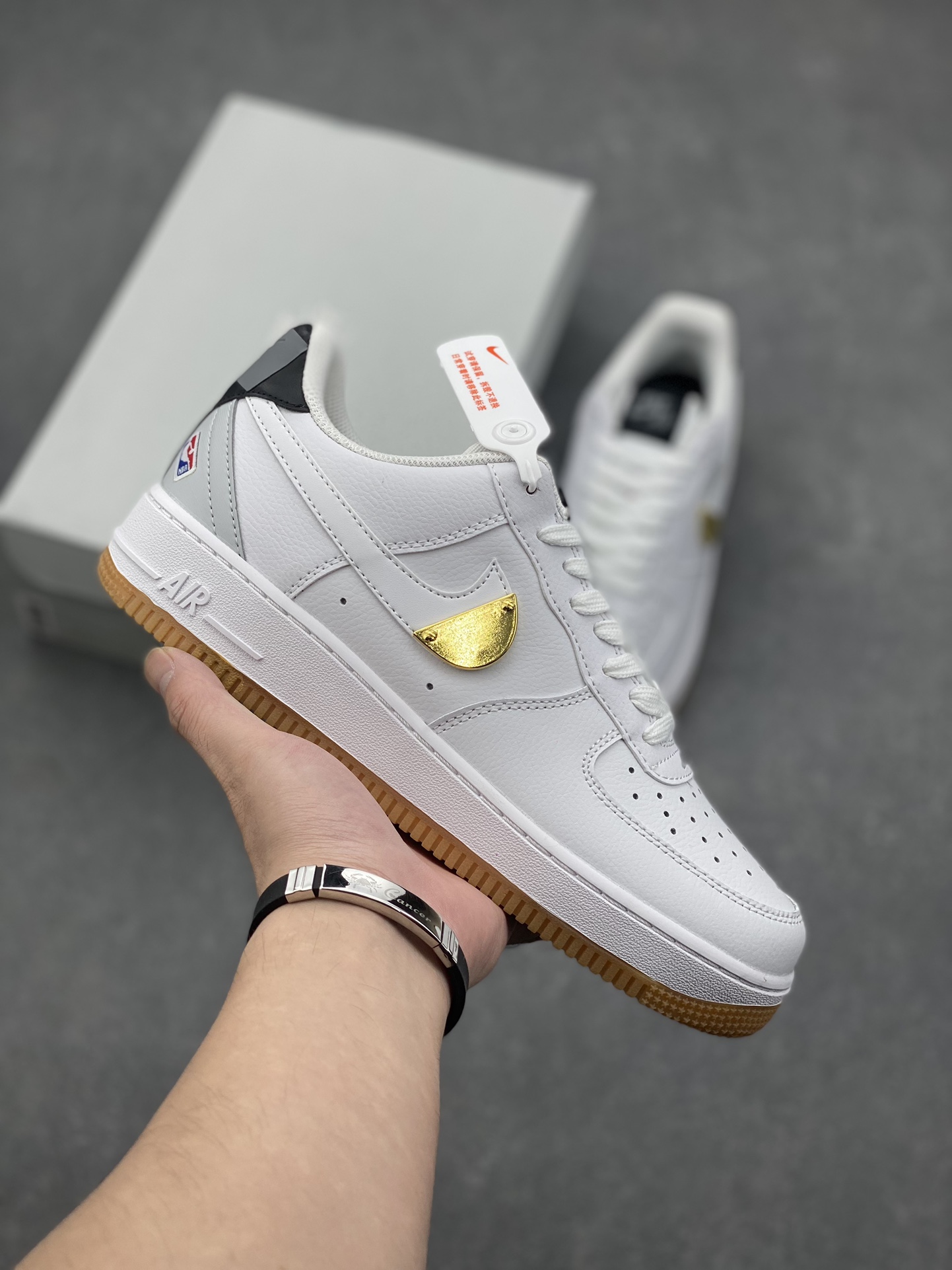 Nike Air Force 1 Low NBA White/Gold Sneakers - CT3842-100 2 i1727993707 5344 3