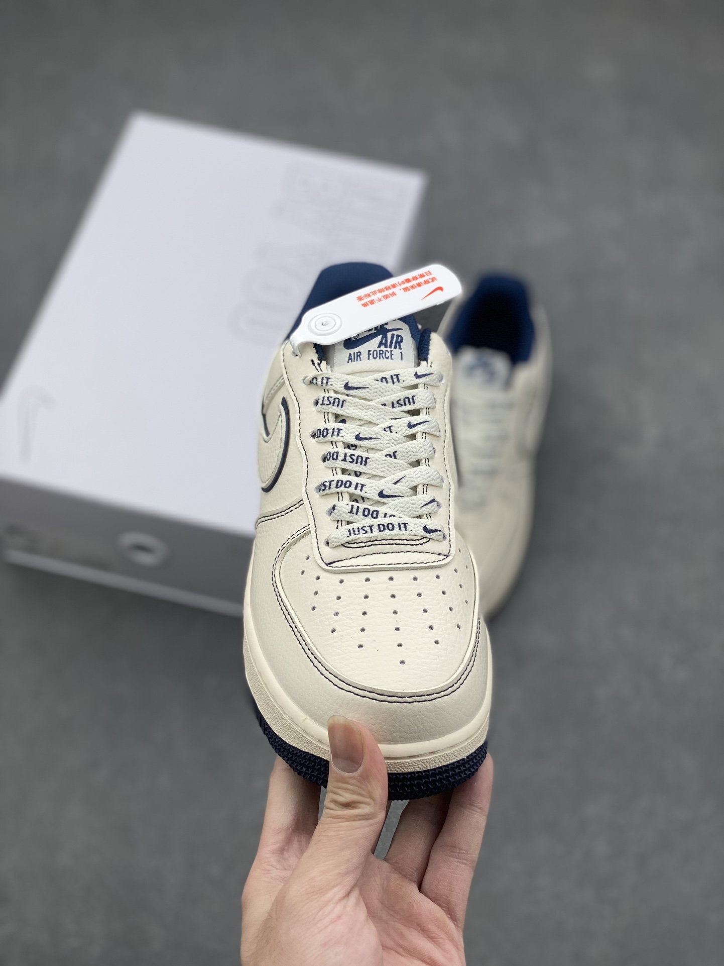 Nike Air Force 1 '07 Low Cream Sneakers with Stussy Logo - Unisex 3 i1728072267 7651 6