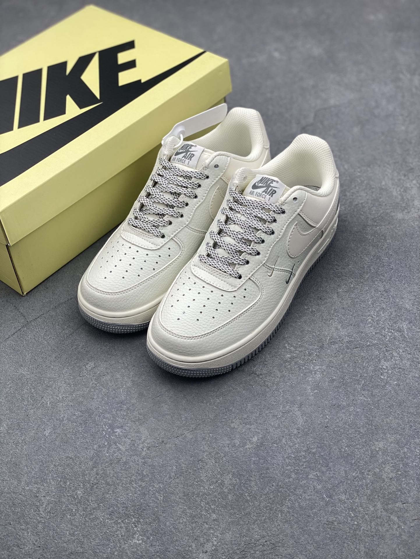 Nike Air Force 1 Low '07 'Nike' Triple Swoosh Ivory Sneakers TV2306-255 9 i1728072416 4028 6